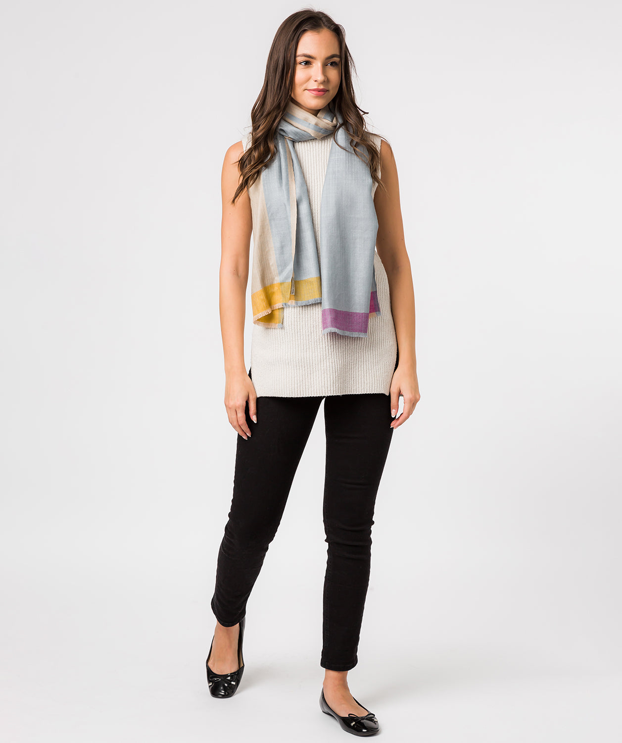 'Hue' Cashmere & Merino Wool Pashmina