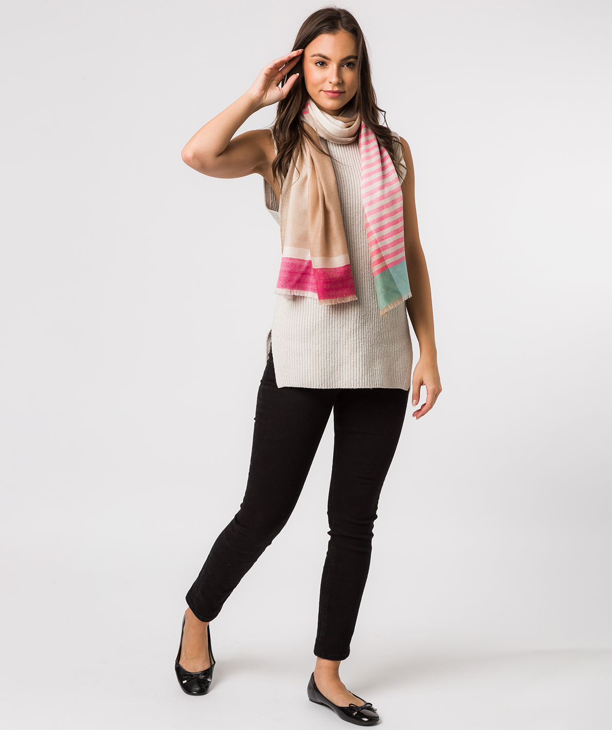 'Zenith' Cashmere & Merino Wool Pashmina