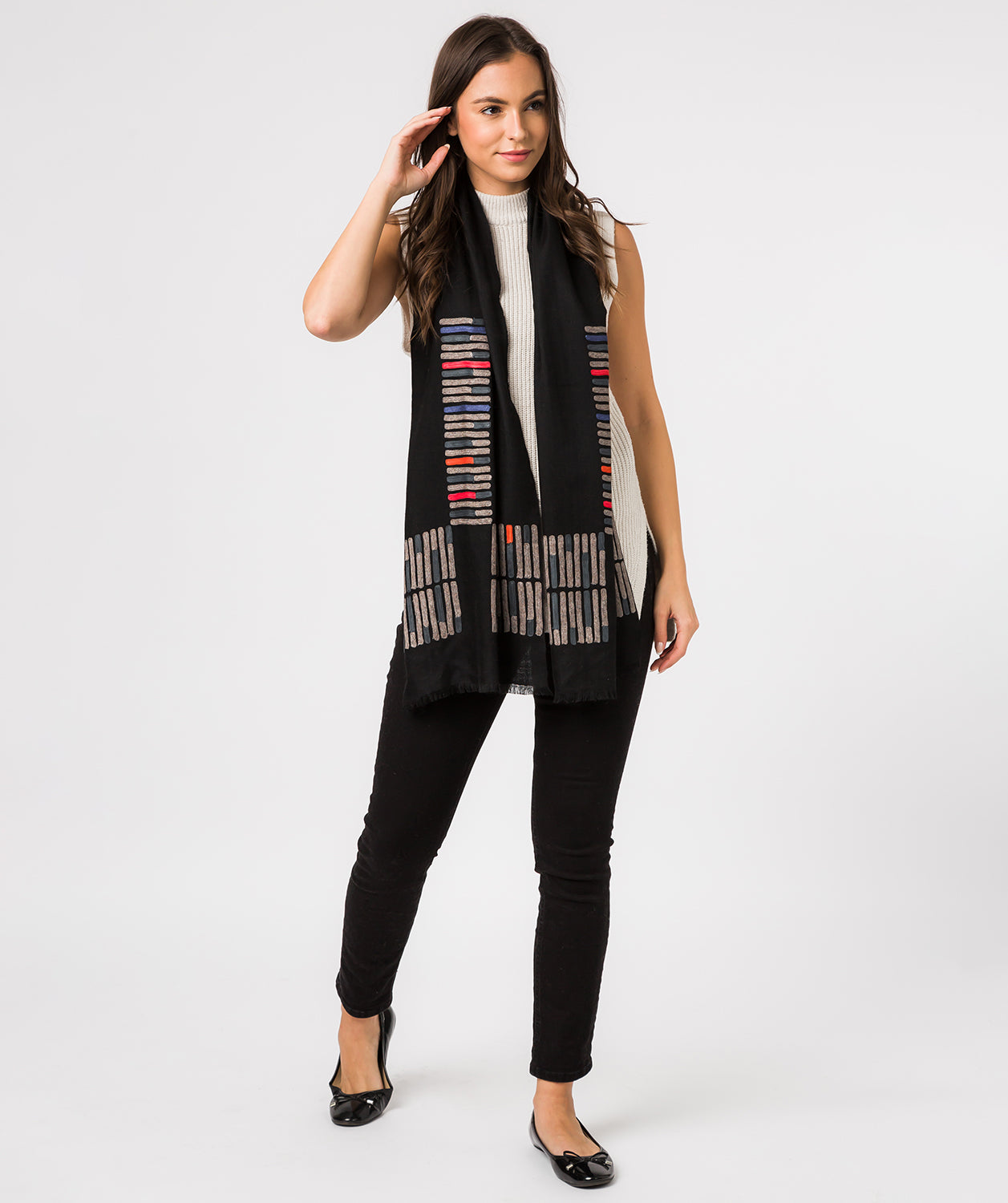 'Space' Cashmere & Merino Wool Pashmina