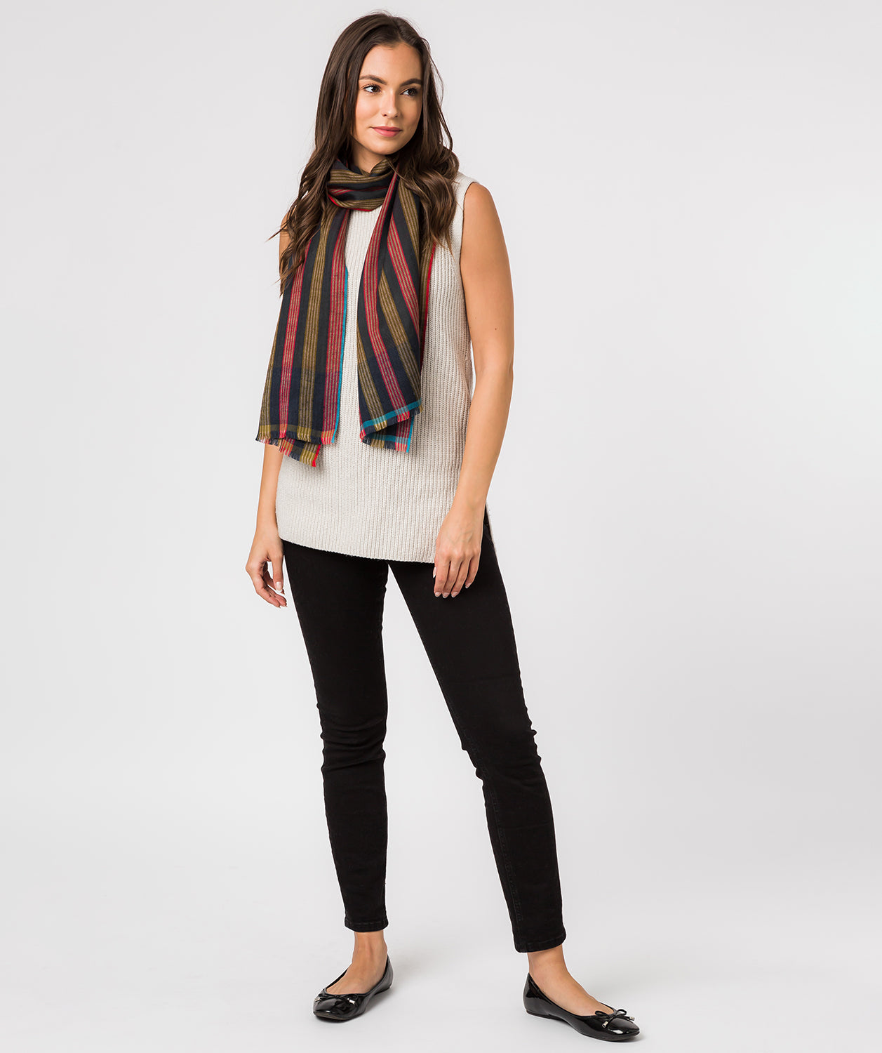 'Ratio' Cashmere & Merino Wool Pashmina