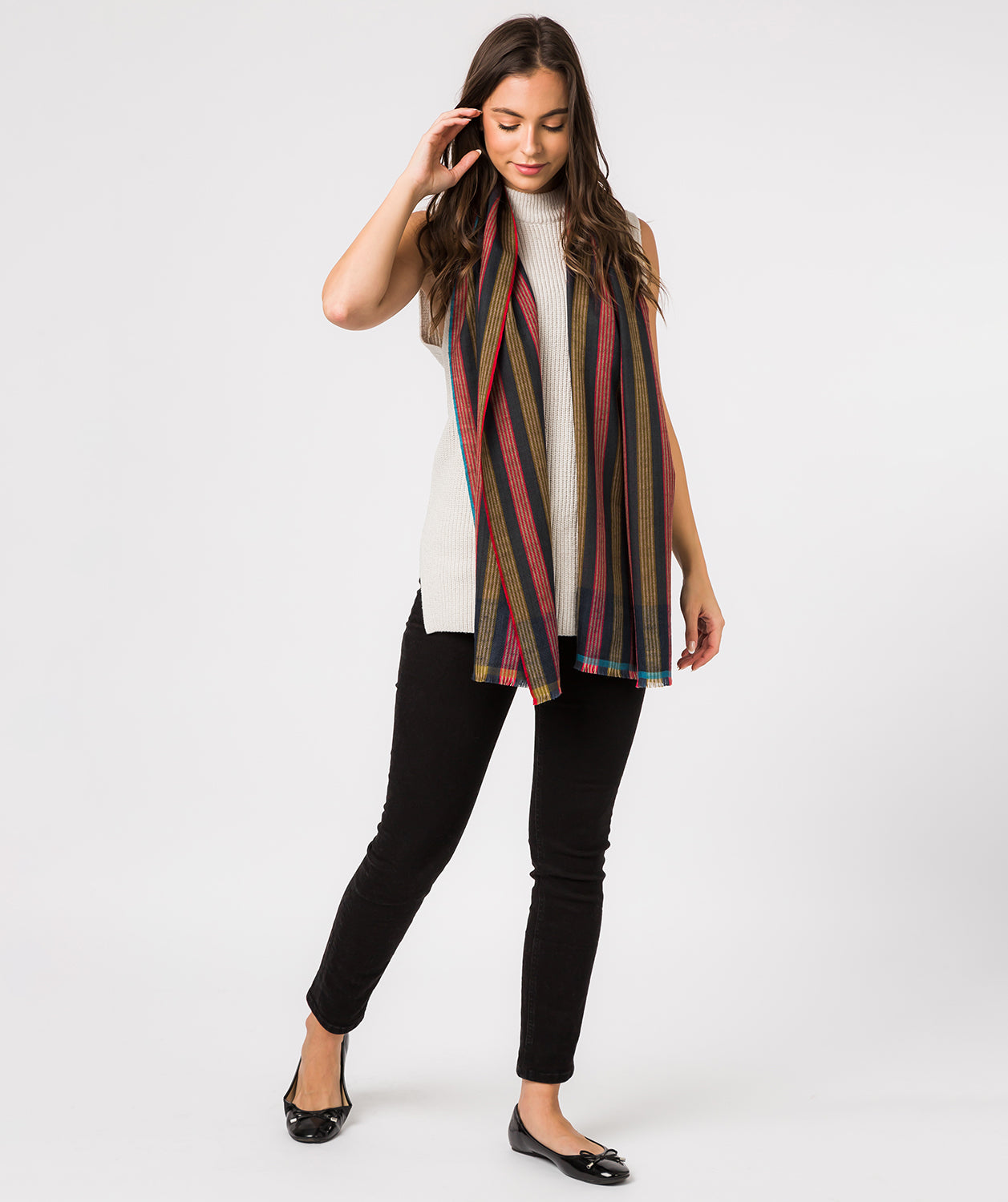 'Ratio' Cashmere & Merino Wool Pashmina