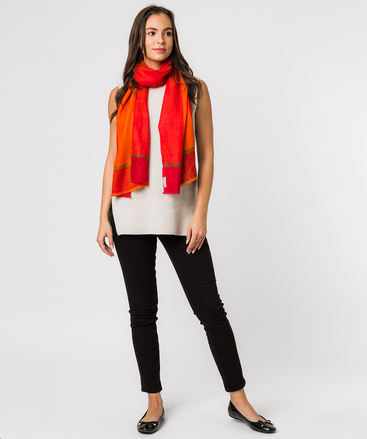 'Solar' Cashmere & Merino Wool Pashmina