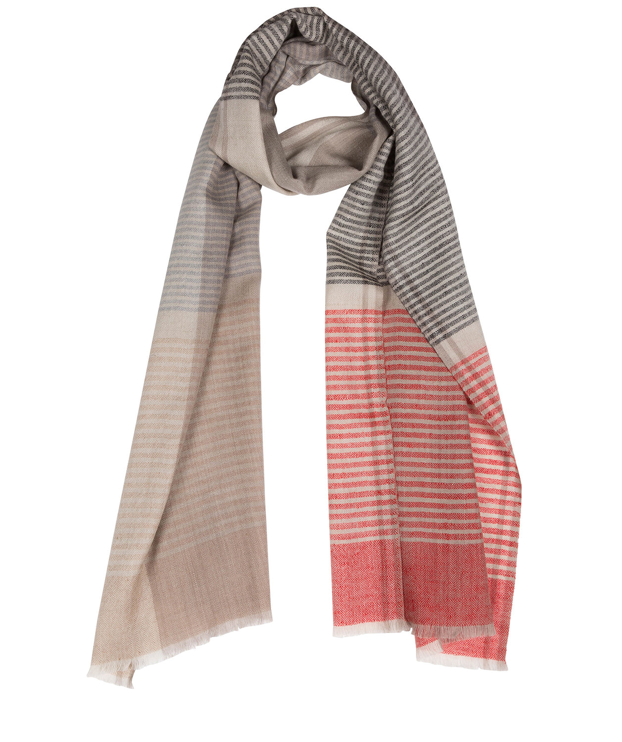 'Neptune' Cashmere & Merino Wool Pashmina