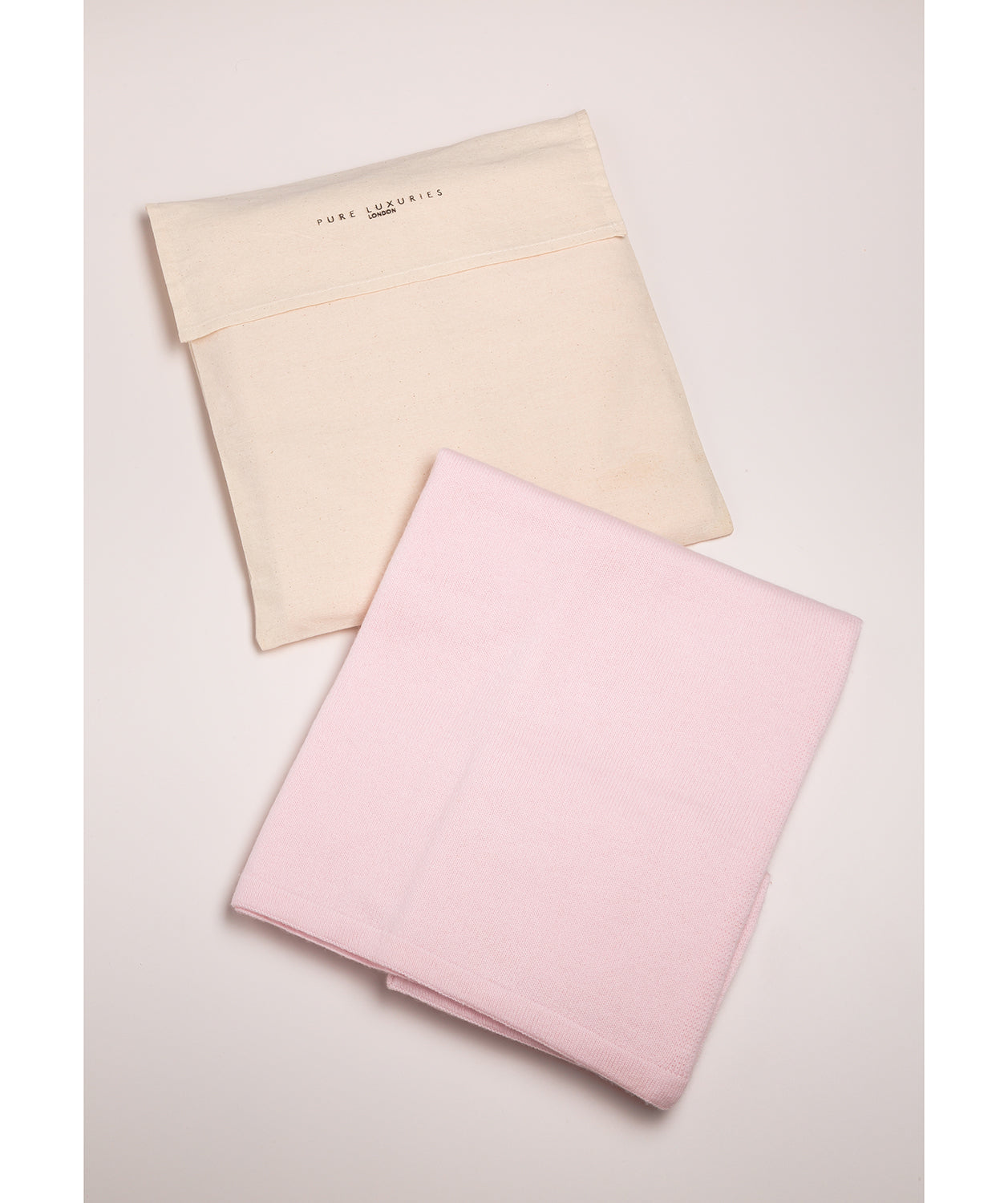 'Eskdale' Blush Pink Cashmere & Merino Wool Poncho