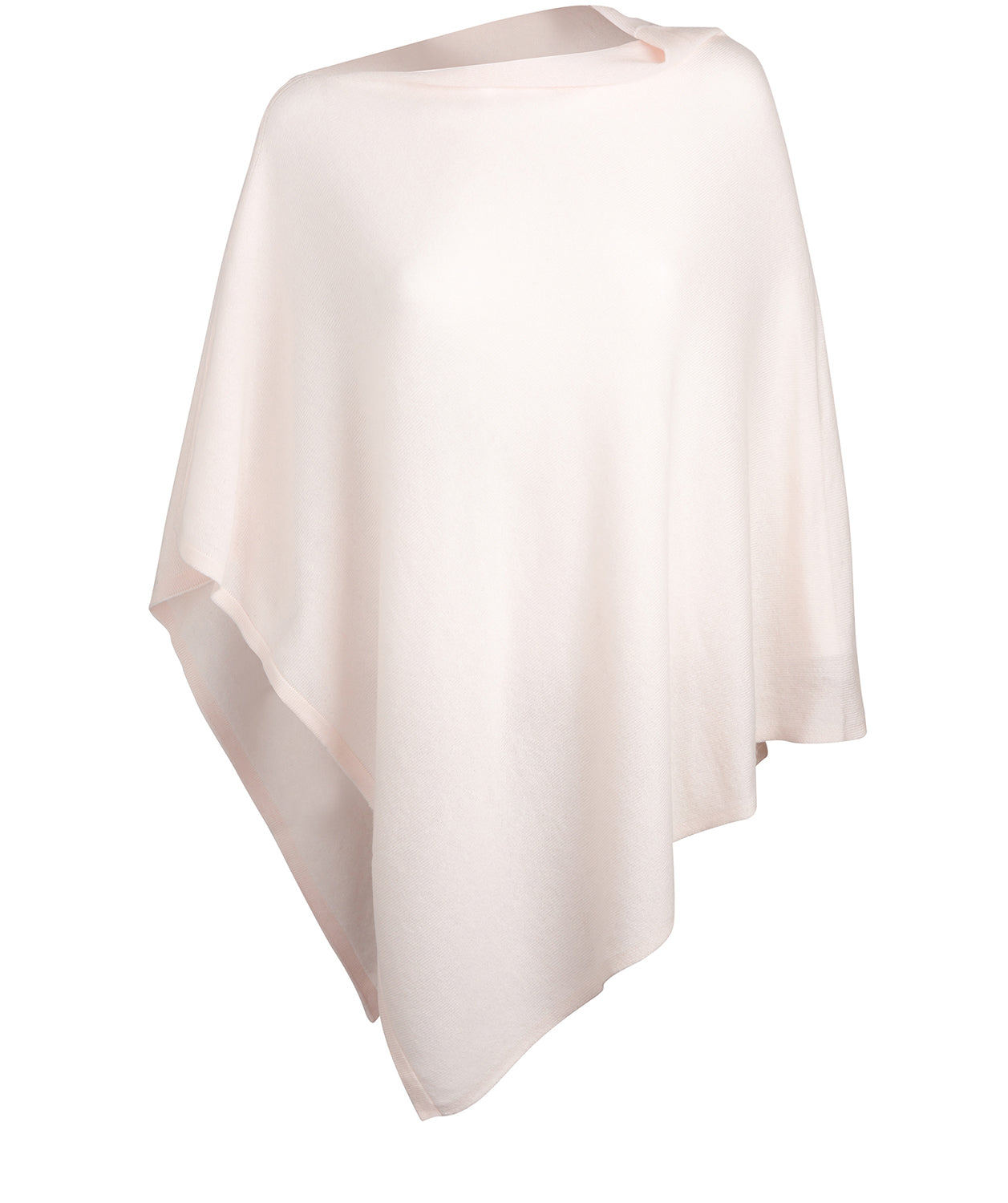 'Eskdale' Cream Cashmere & Merino Wool Poncho