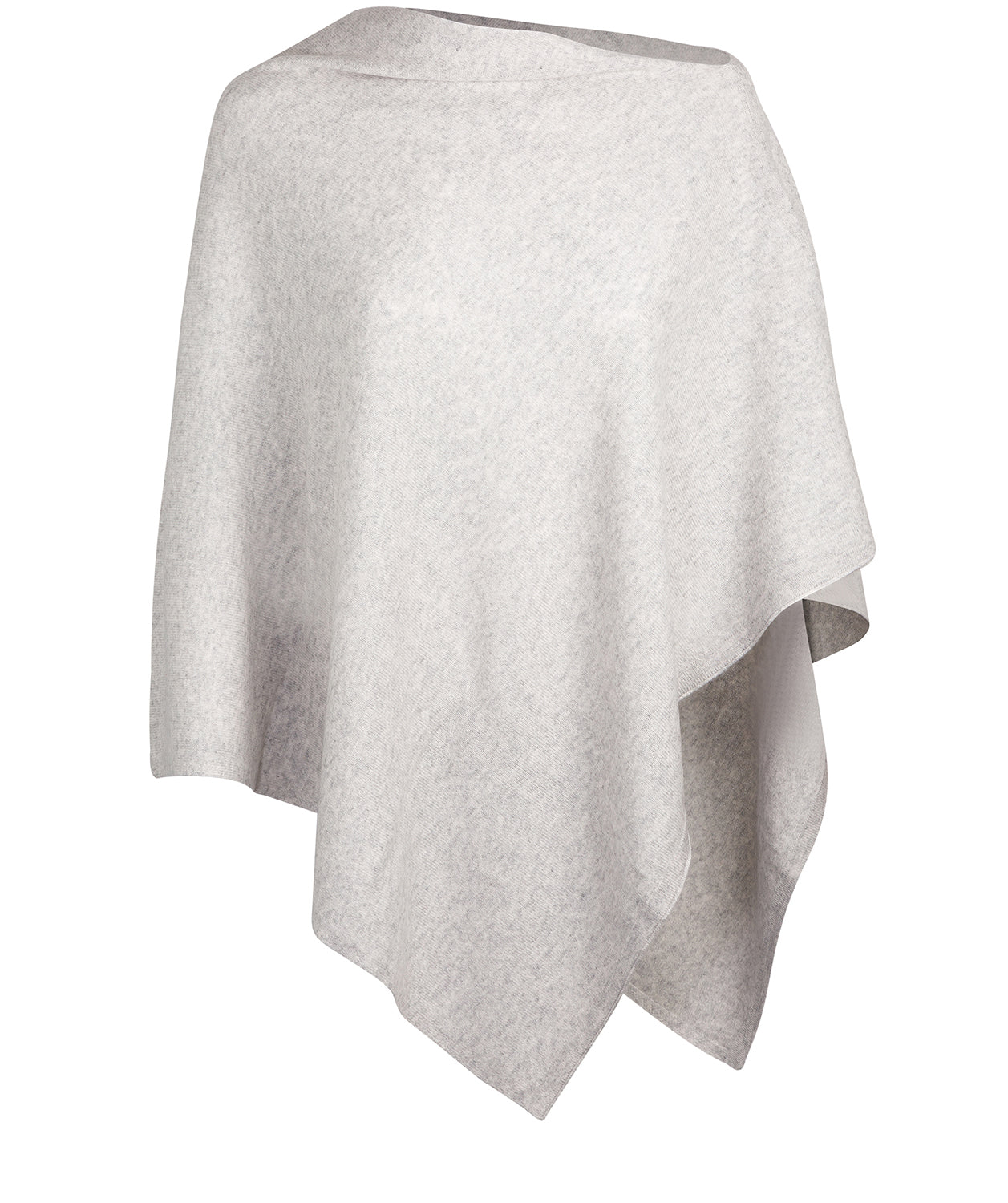 'Eskdale' Foggy Cashmere & Merino Wool Poncho