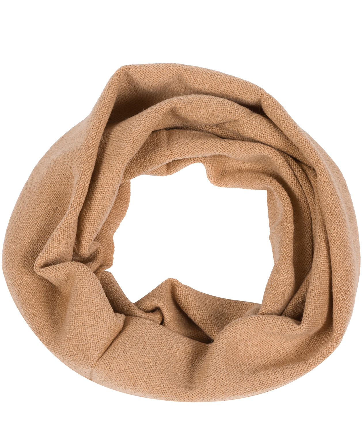 'Holker' Caramel Cashmere & Merino Wool Snood