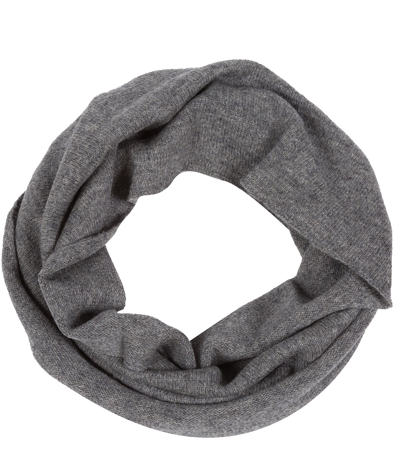 'Holker' Grey Cashmere & Merino Wool Snood