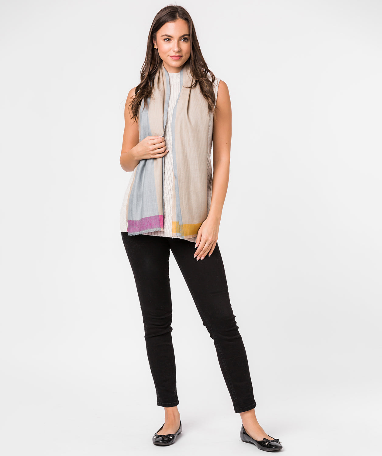 'Hue' Cashmere & Merino Wool Scarf