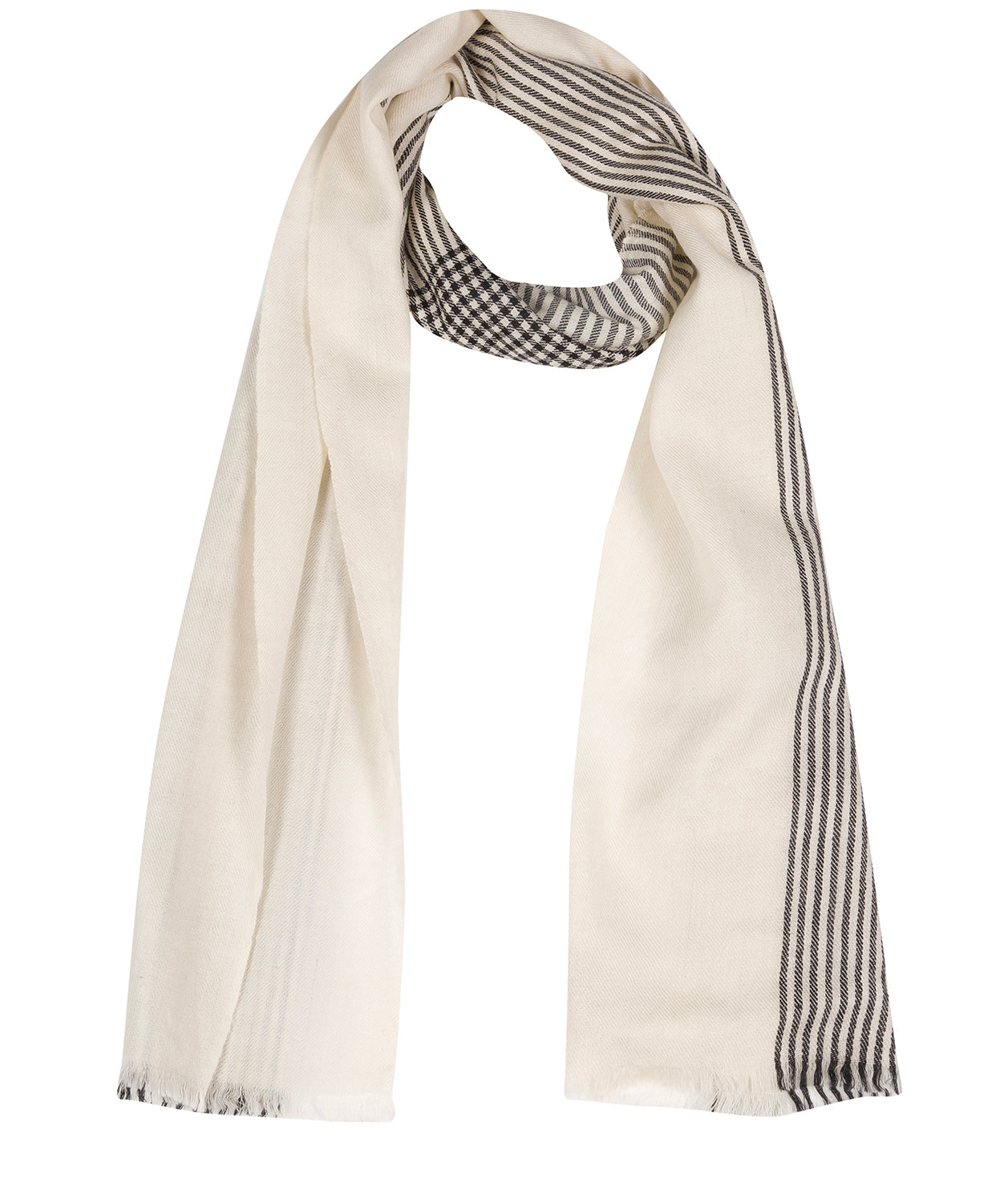 'Contrast' Cashmere & Merino Wool Scarf