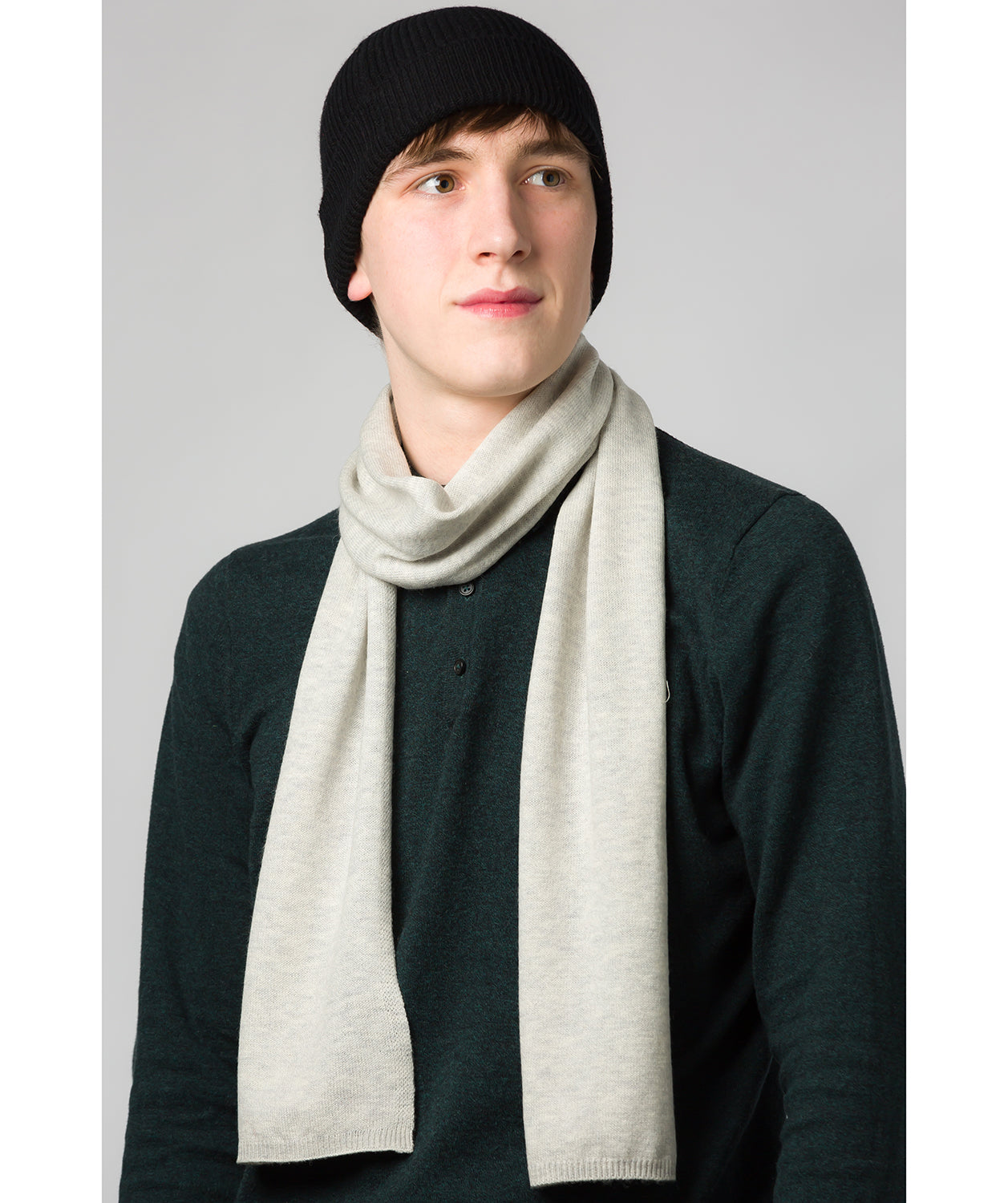 'Bristol' Foggy Merino Wool Scarf