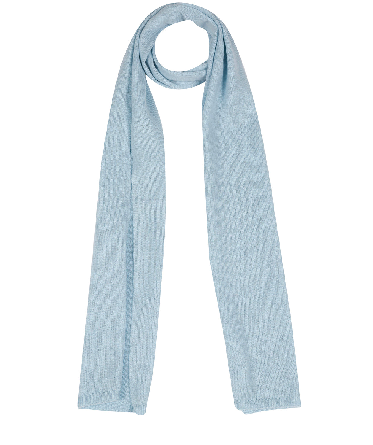 'Bristol' Powder Blue Merino Wool Scarf