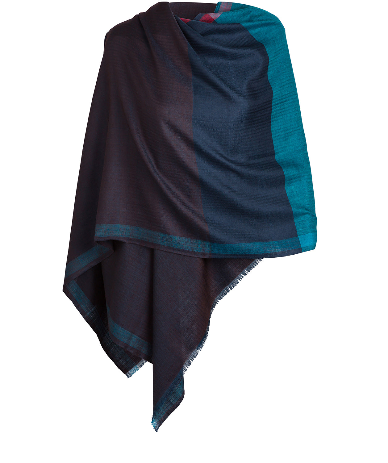 'Gradient' Cashmere & Merino Wool Shawl Wrap