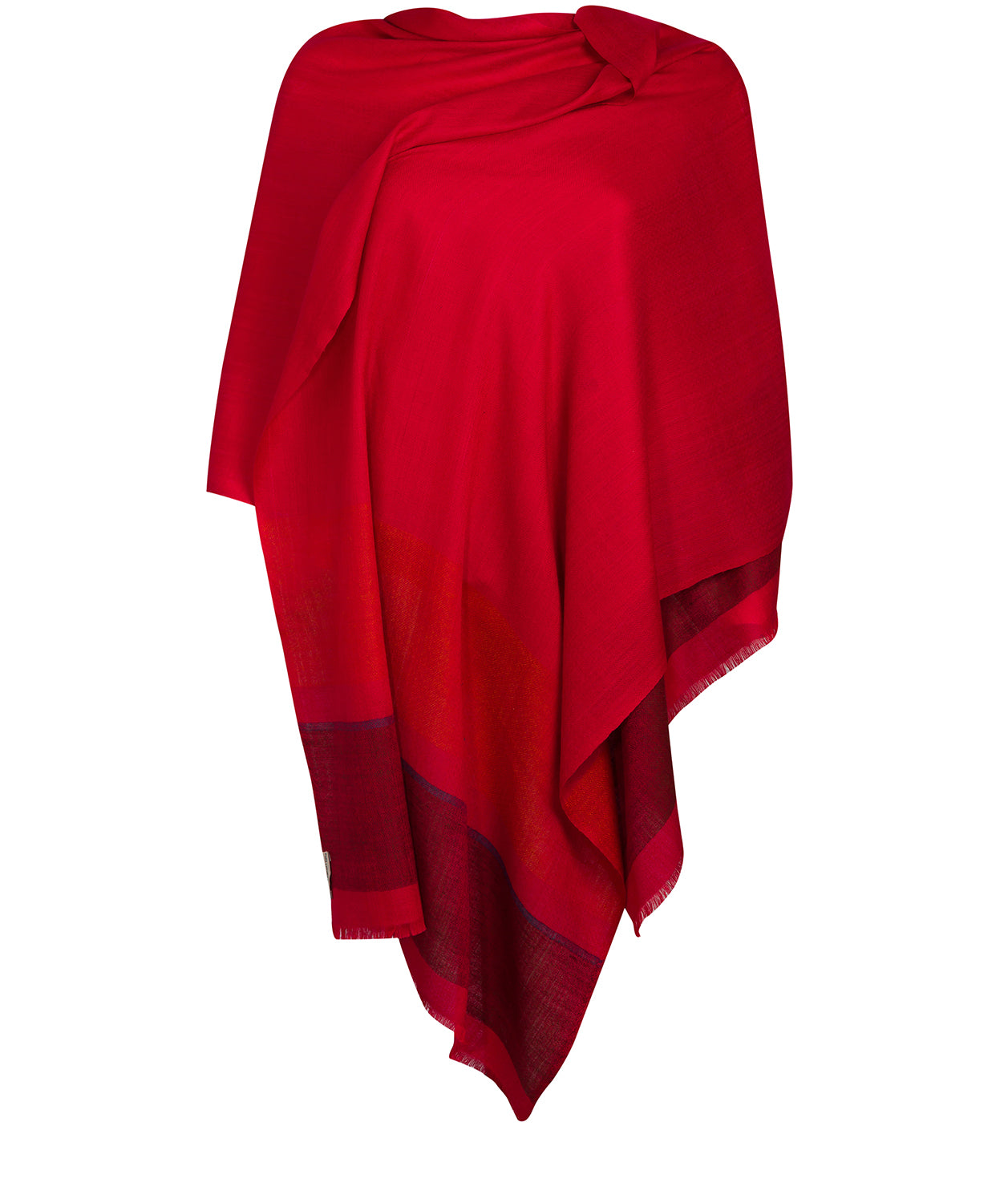 'Blur' Cashmere & Merino Wool Shawl Wrap