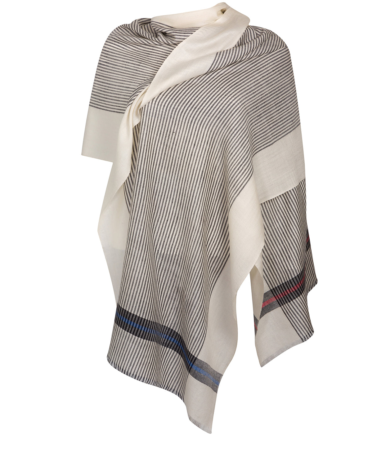 'Pixel' Cashmere & Merino Wool Shawl Wrap