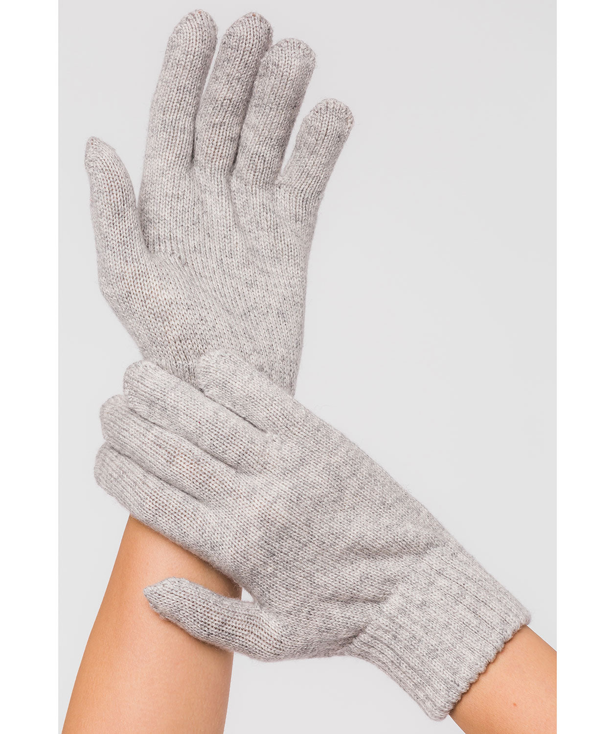 'Windermere' Foggy Cashmere & Merino Wool Gloves