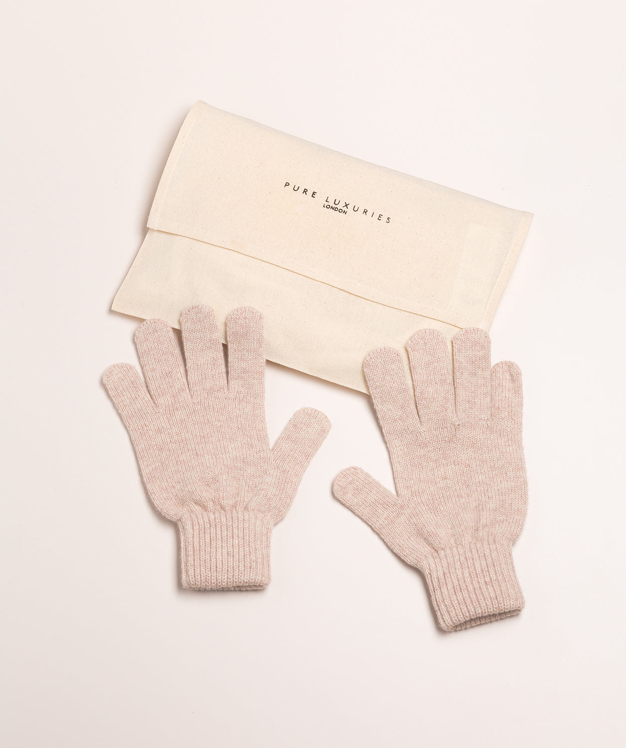 'Windermere' Oatmeal Cashmere & Merino Wool Gloves