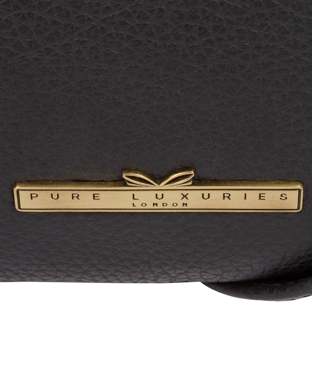 'Louise' Black Leather Cross Body Bag image 6