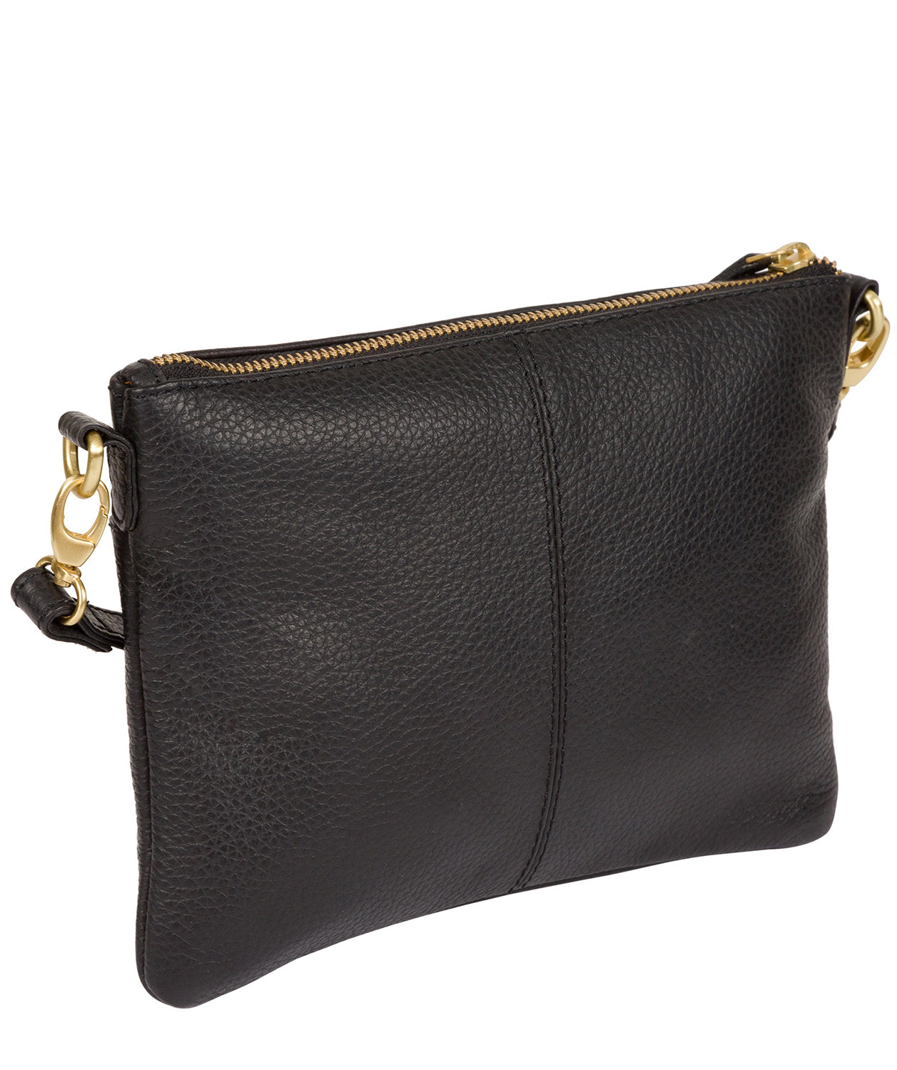 'Louise' Black Leather Cross Body Bag image 8