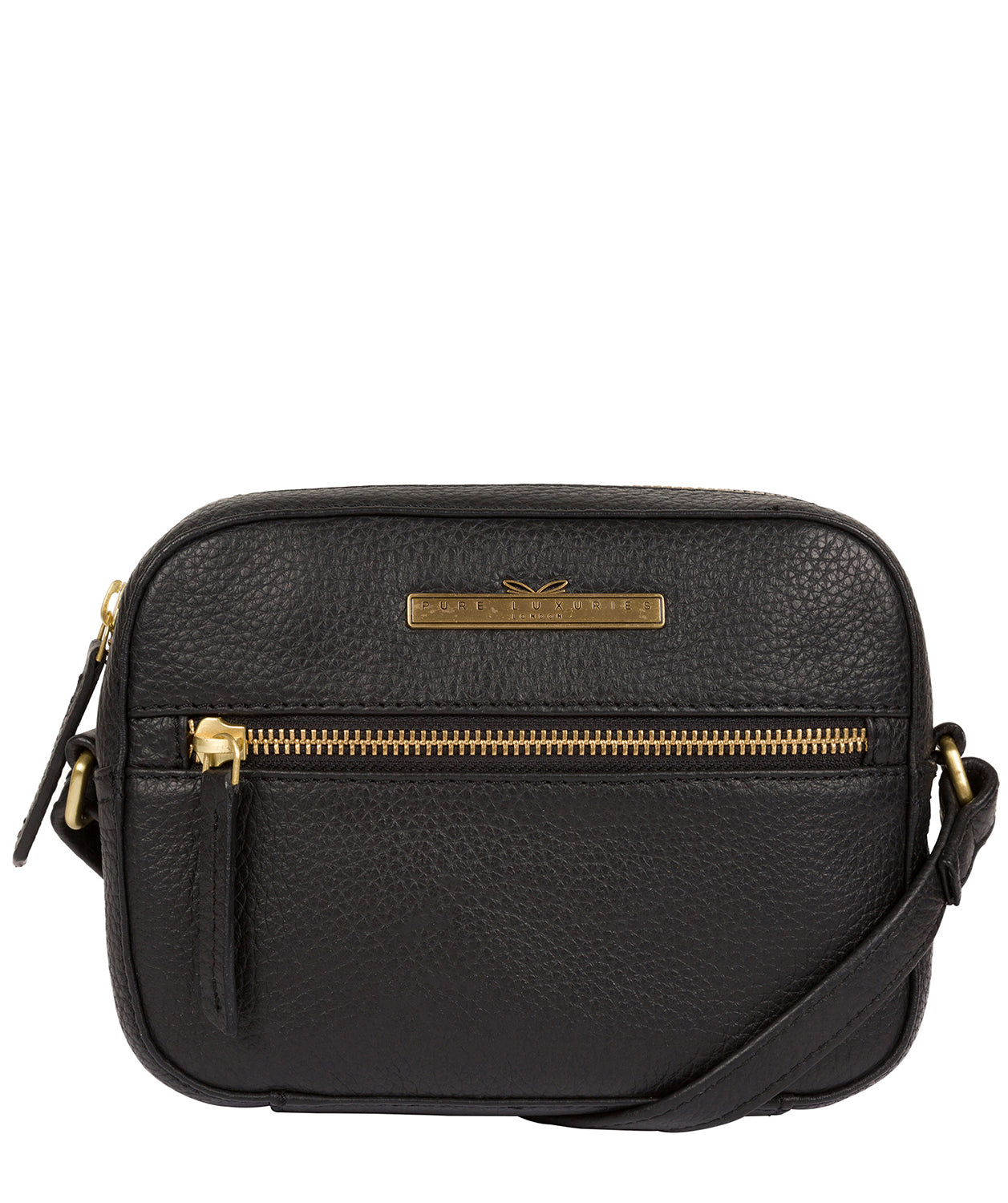 'Sadie' Black Leather Cross Body Bag image 1