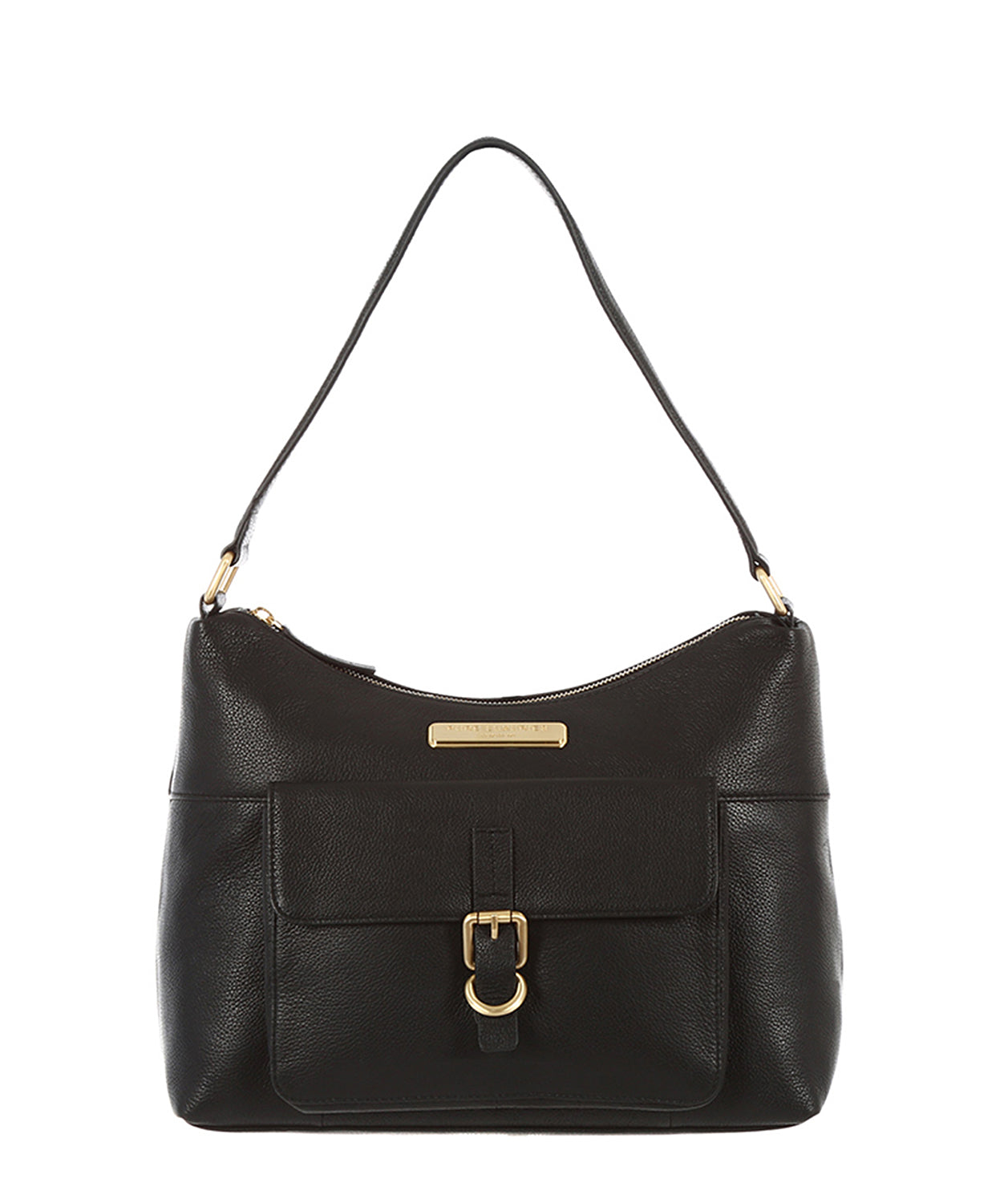 'Cherry' Black Natural Leather Bag