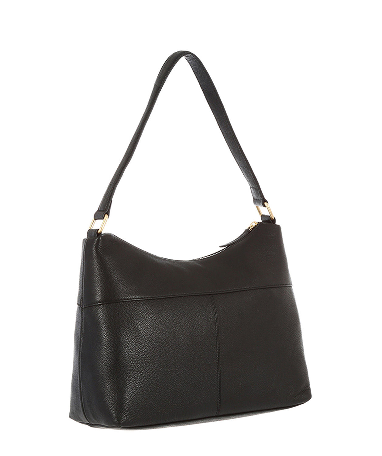 'Cherry' Black Natural Leather Bag