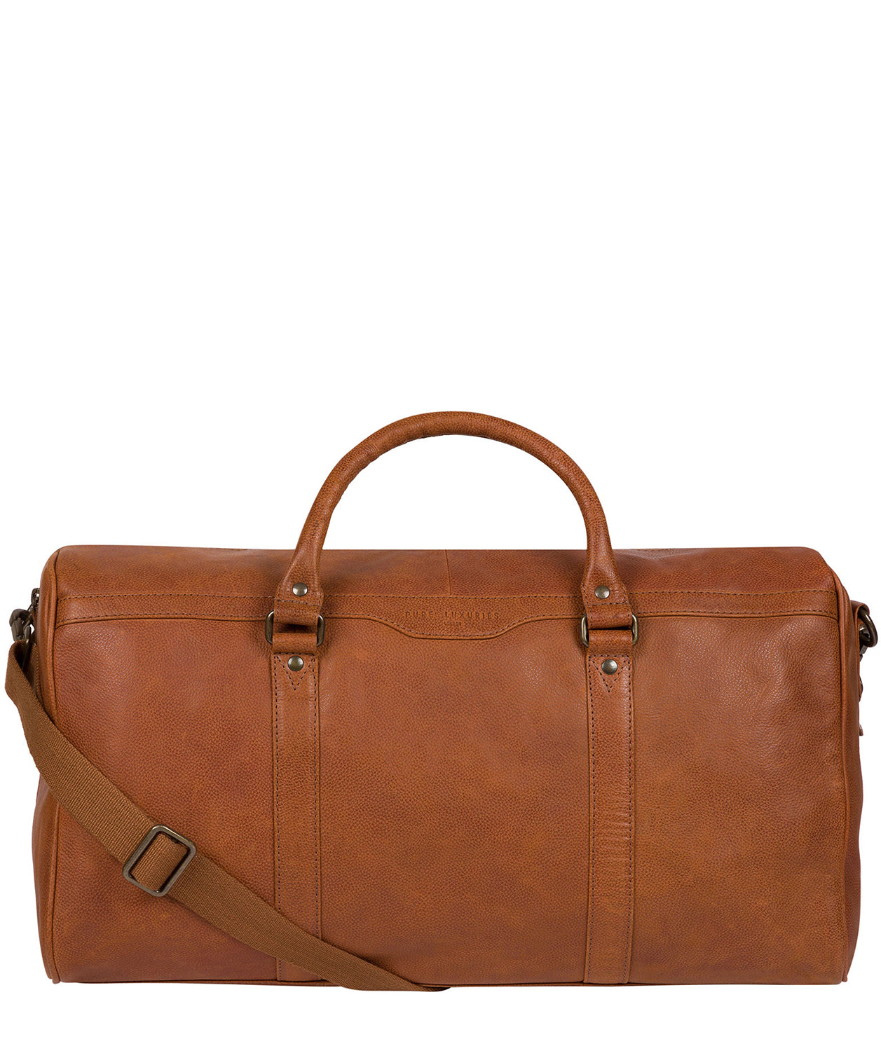 'Blanc' Tan Leather Holdall image 1