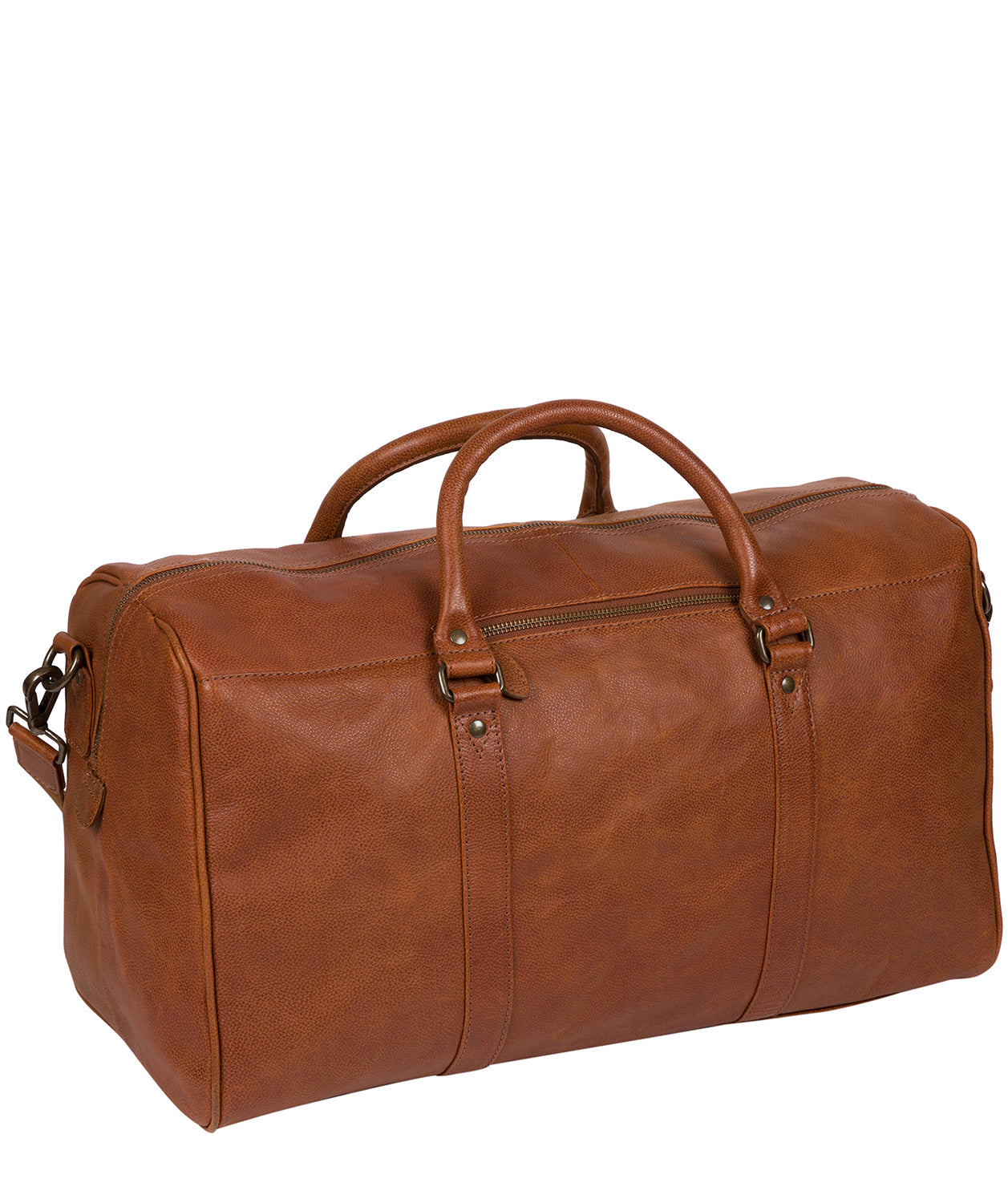 'Blanc' Tan Leather Holdall image 3