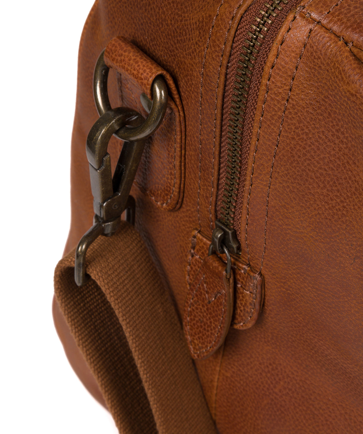 'Blanc' Tan Leather Holdall image 5