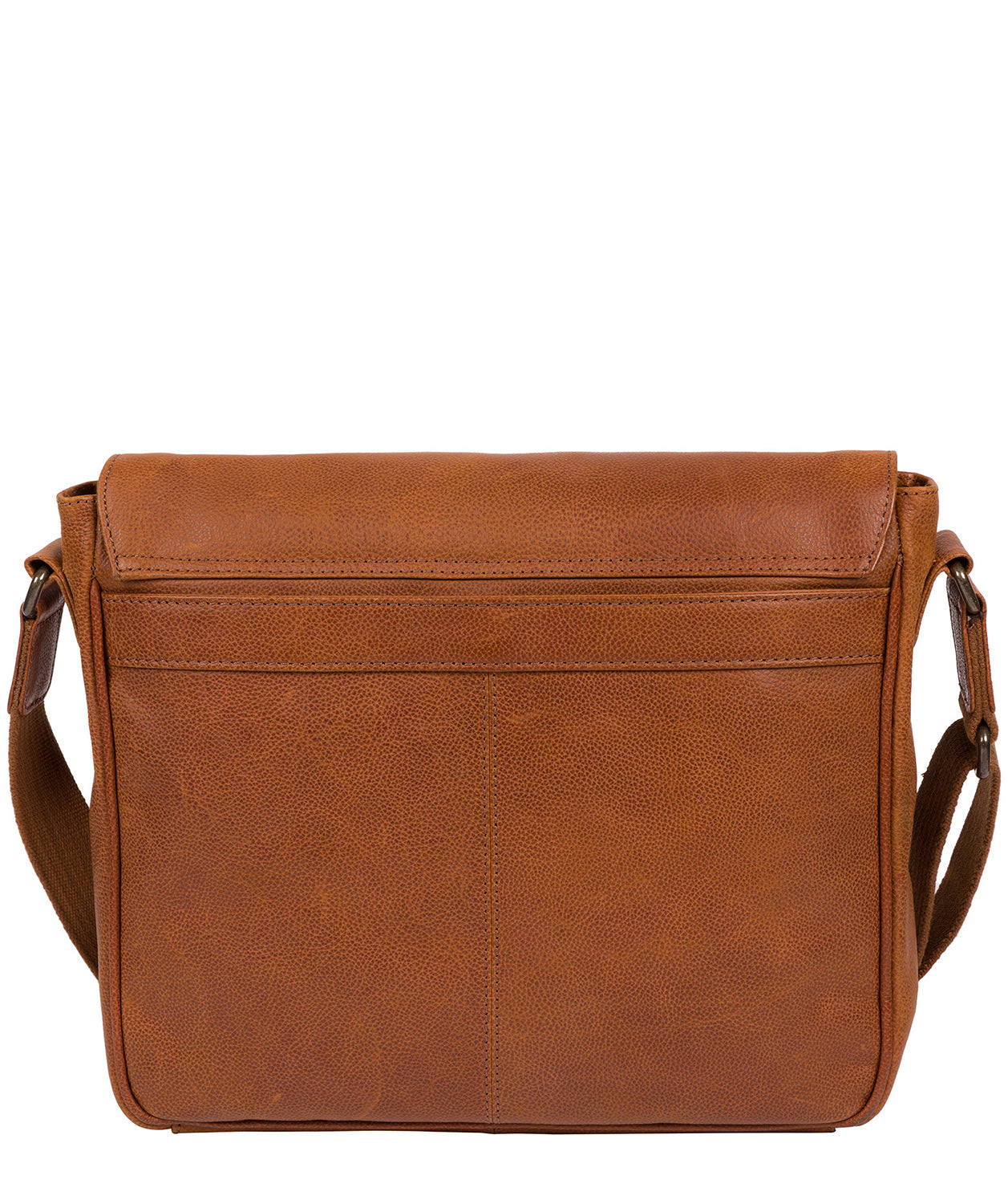 'Peak' Tan Leather Messenger Bag image 3