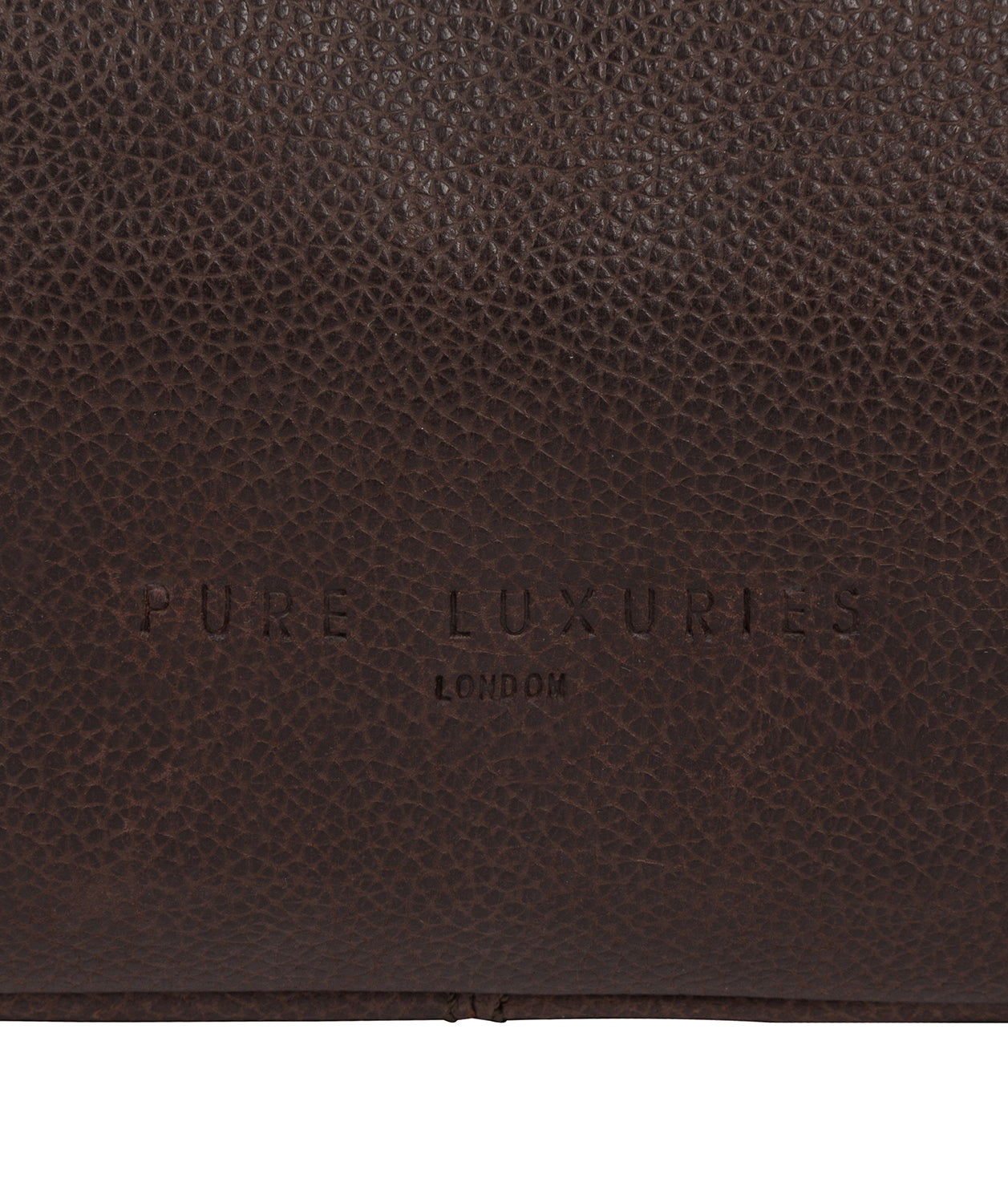 'Kea' Cocoa Leather Washbag image 6