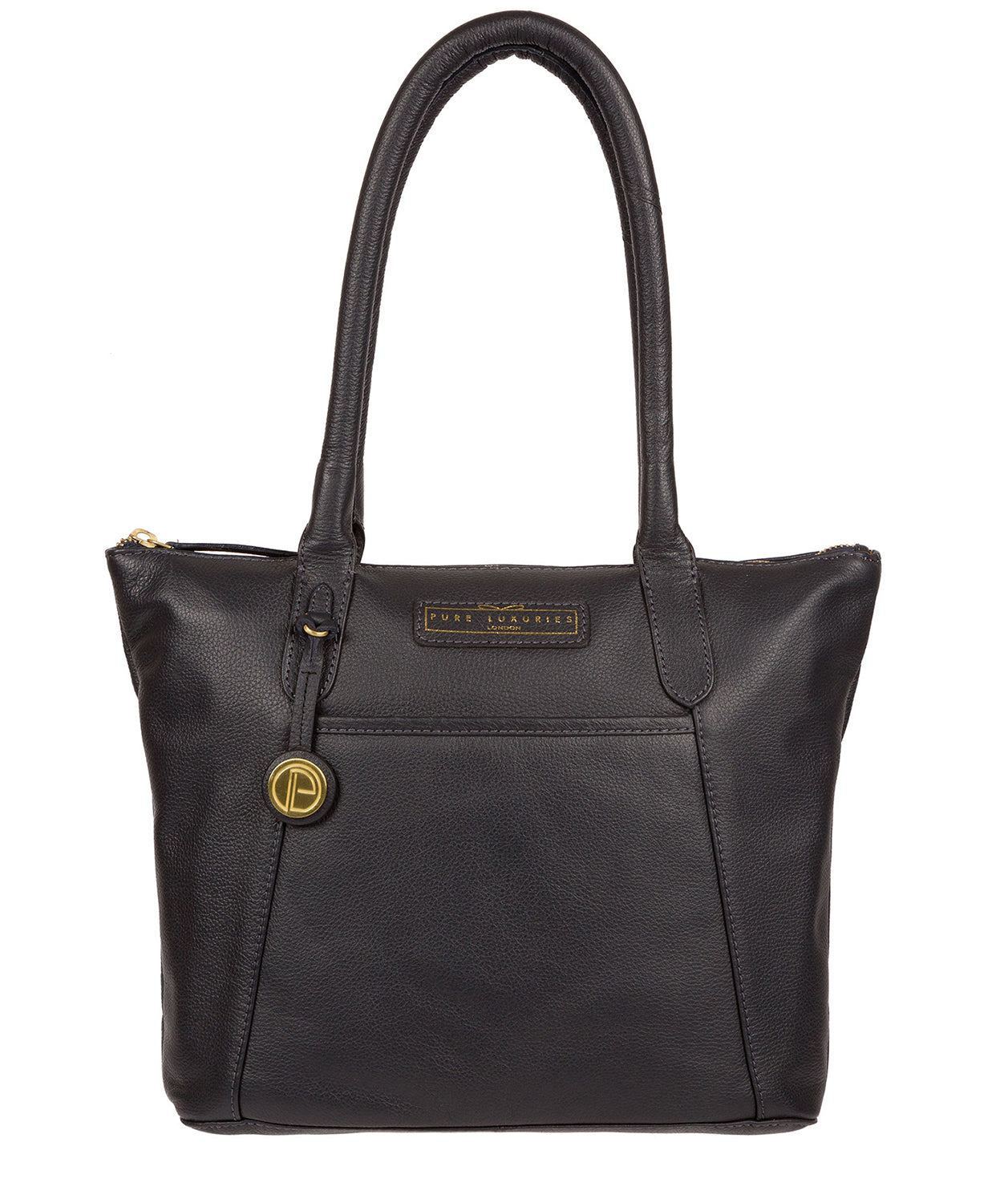 'Arundel' Navy Leather Handbag