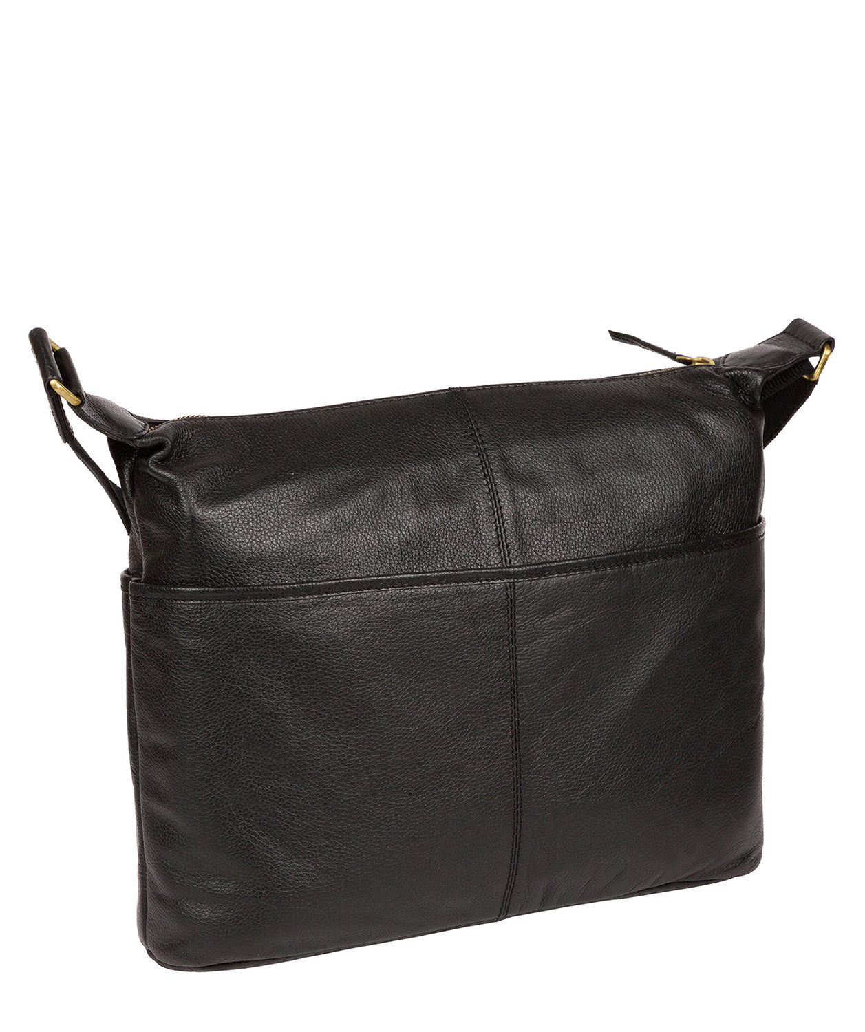 'Hove' Black & Gold Leather Shoulder Bag image 3