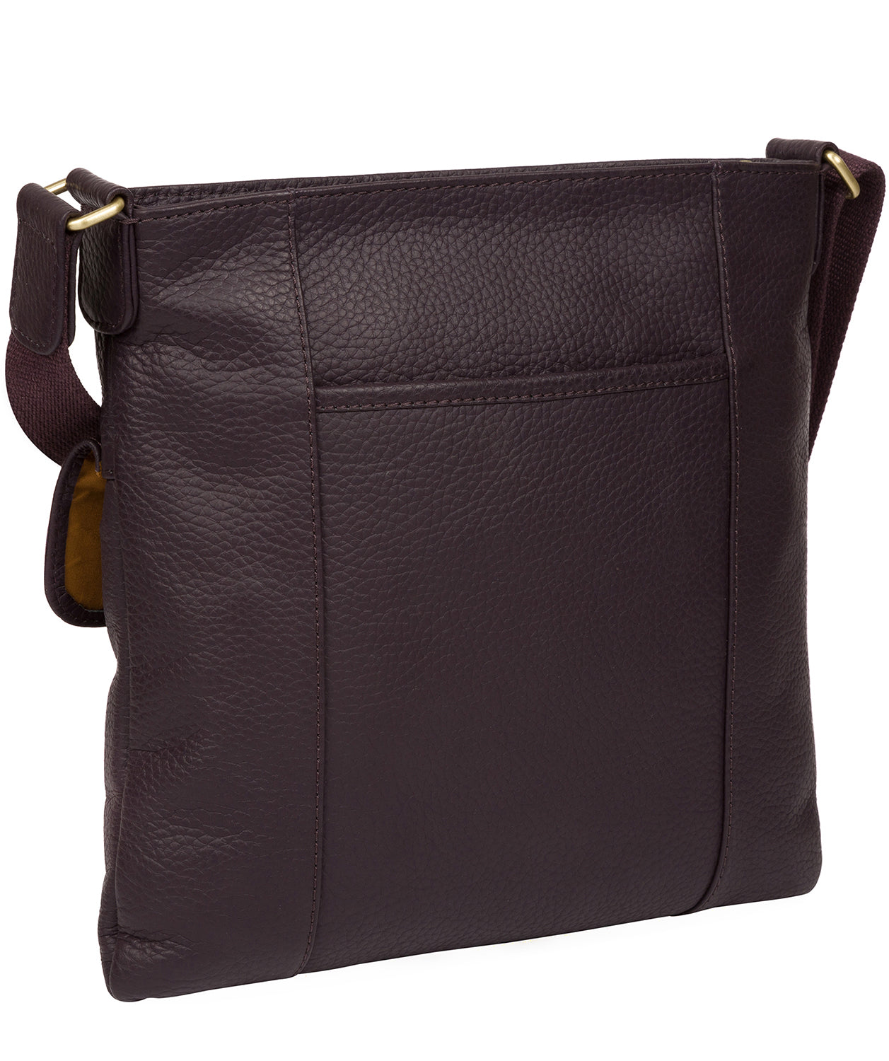 'Barnwell' Plum Leather Cross Body Bag image 3