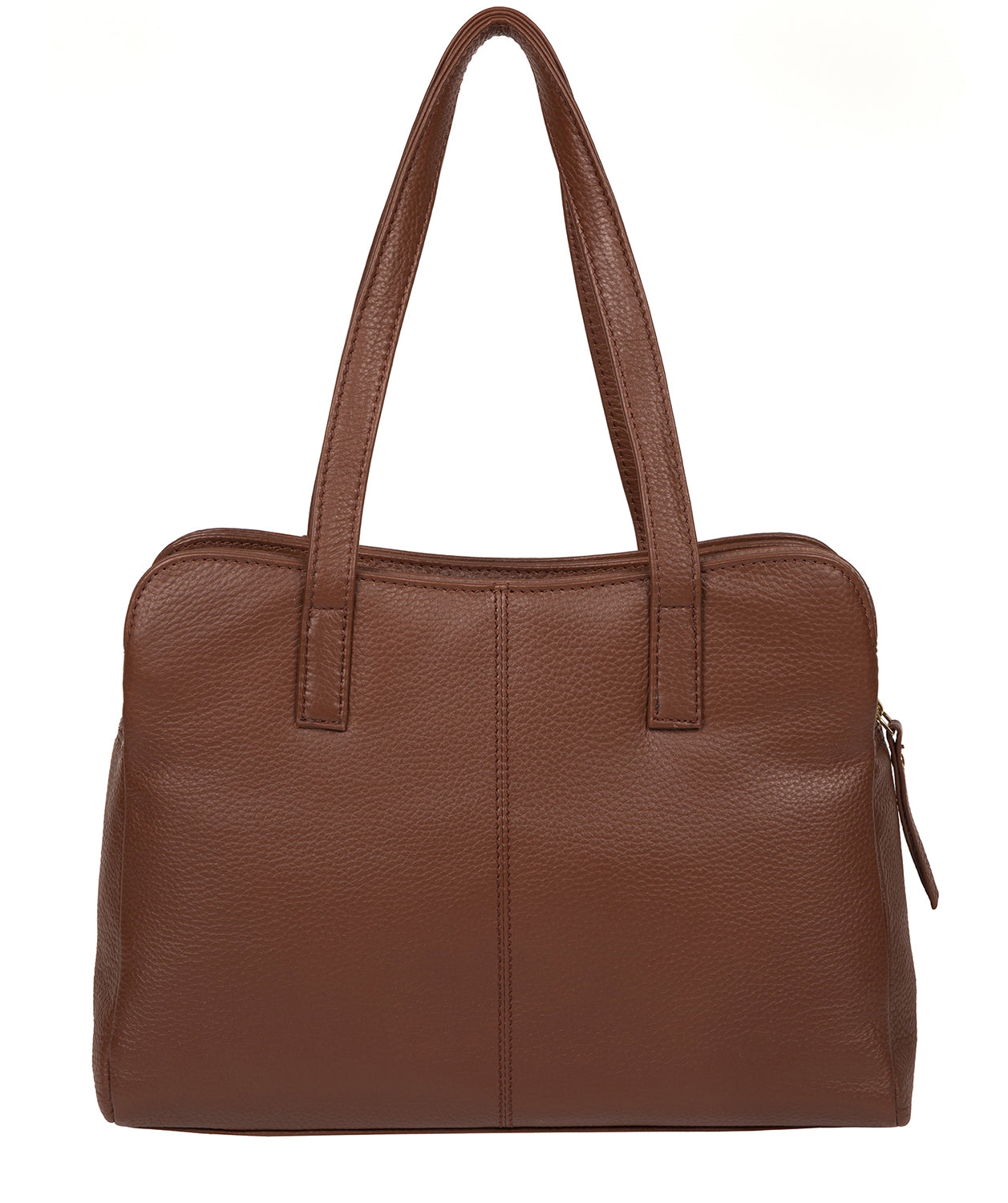 'Henna' Dark Tan Leather Handbag Pure Luxuries London