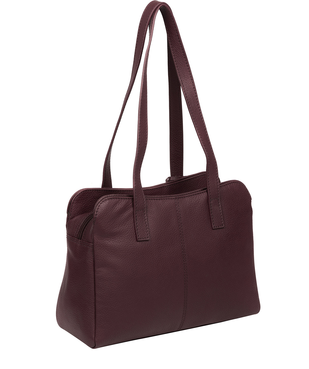 'Henna' Plum Leather Handbag image 3