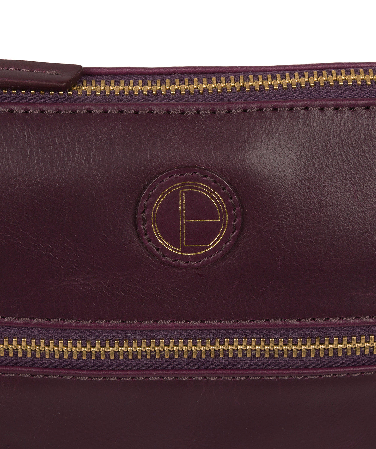 'Valley' Blackberry Leather Cross Body Bag image 6