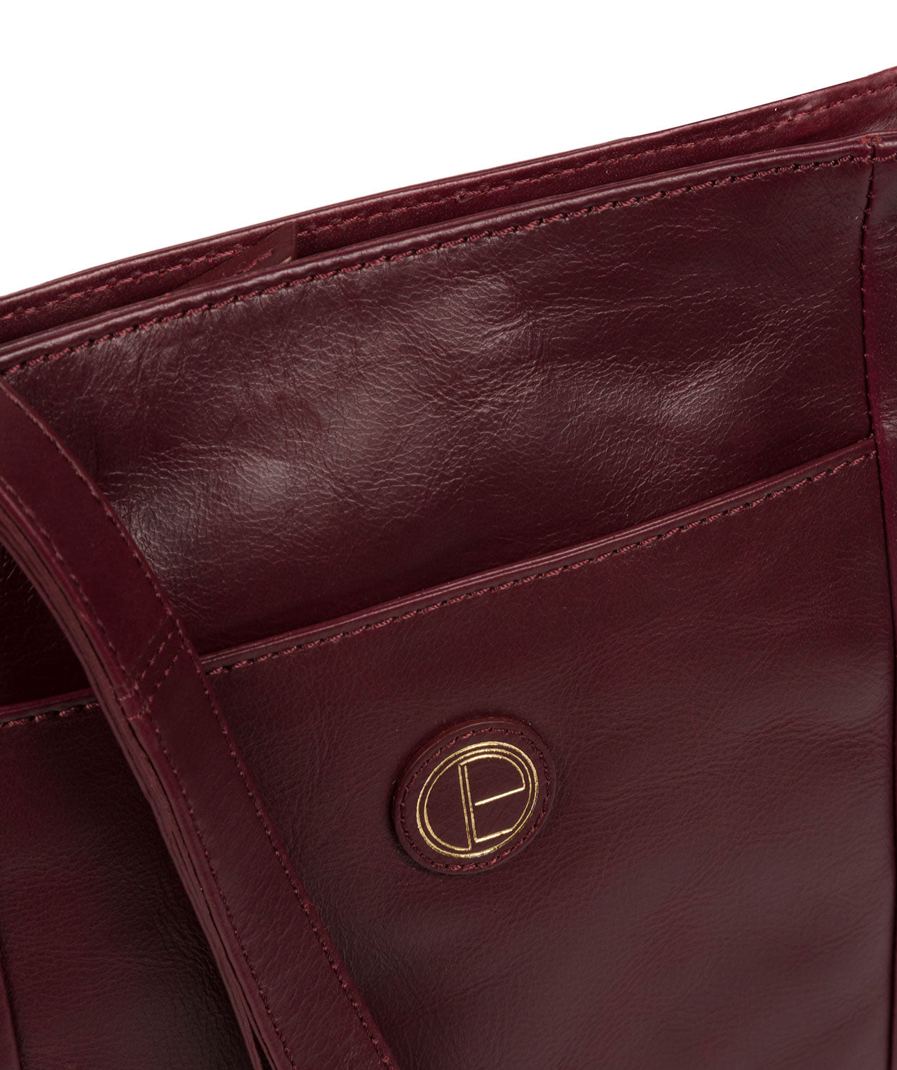 'Bythorn' Burgundy Leather Cross Body Bag