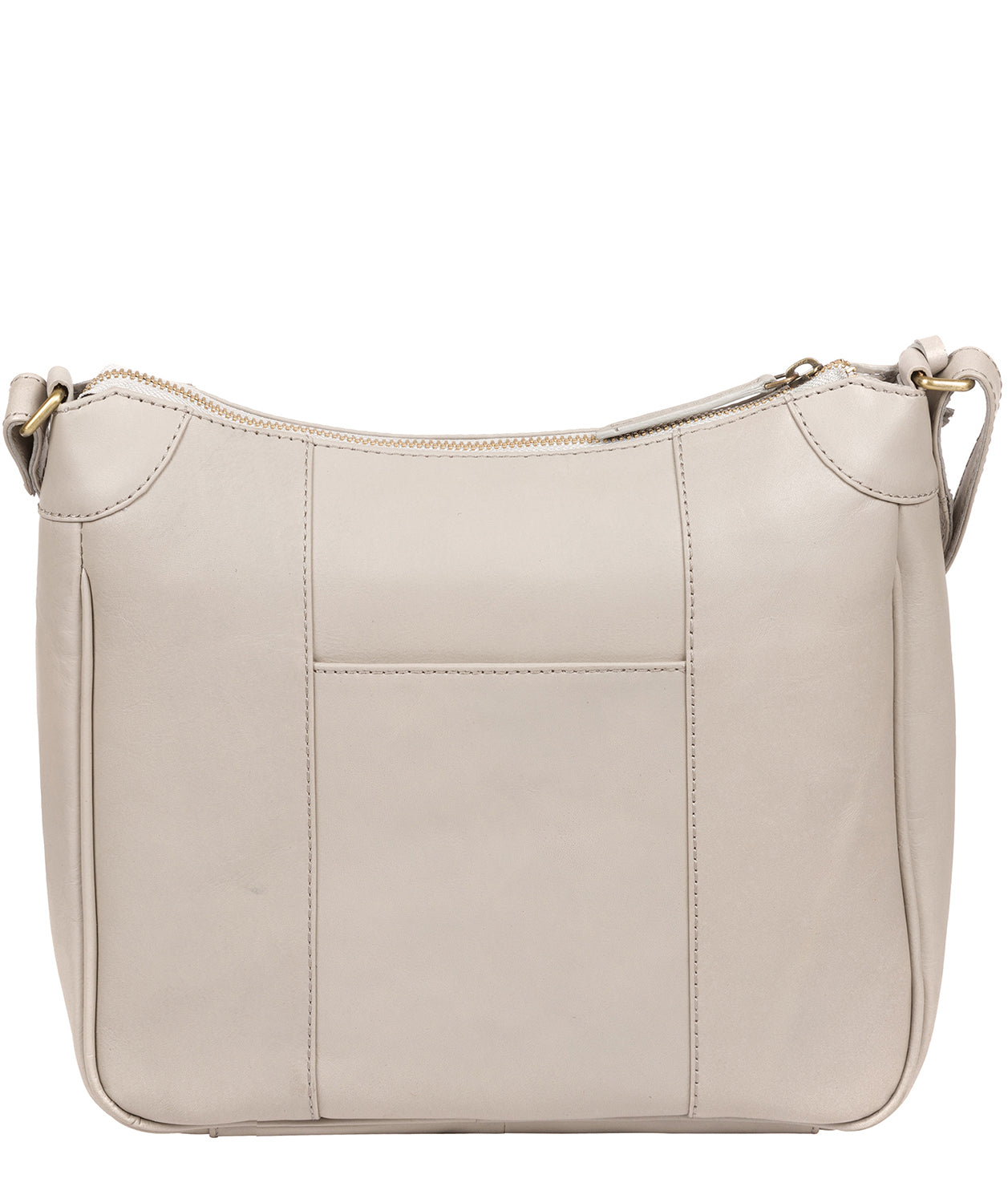 'Clovely' Dove Grey Leather Cross Body Bag