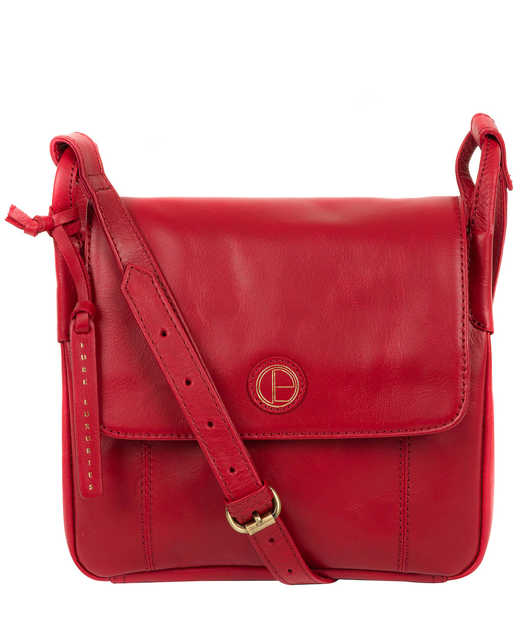 Red Leather Crossbody Bag 'Houghton' by Pure Luxuries – Pure Luxuries ...