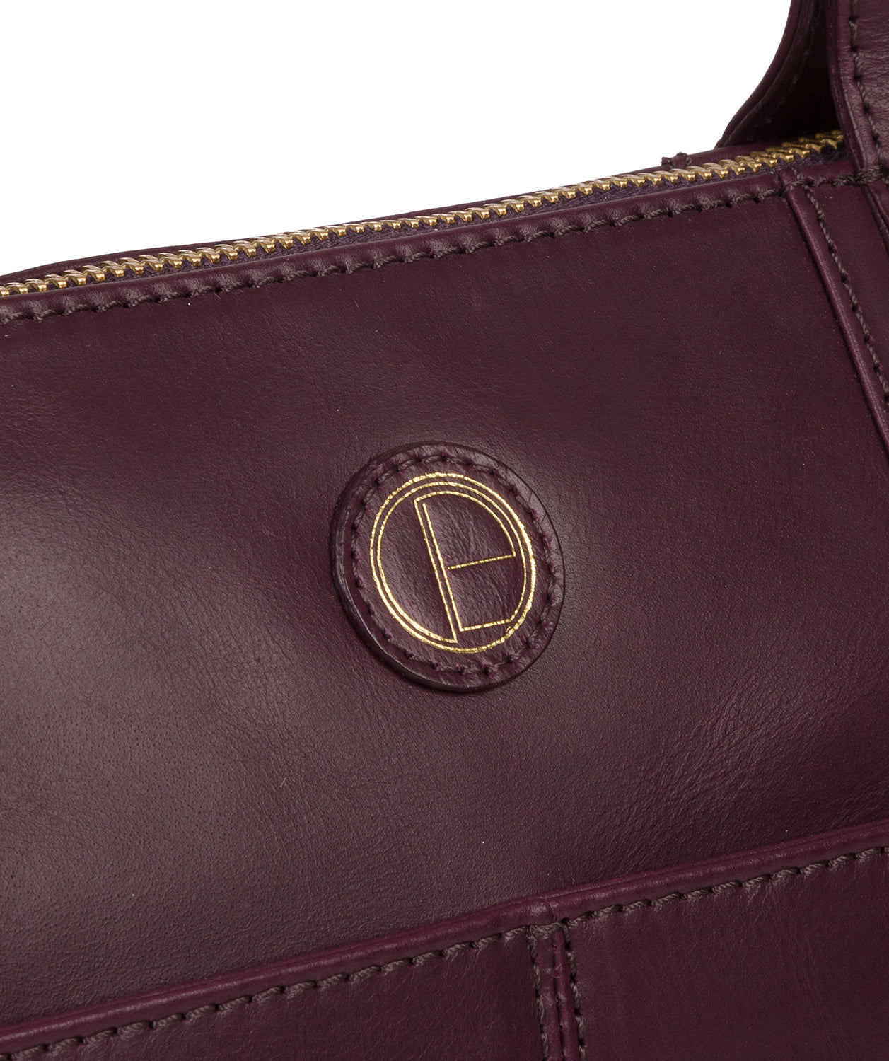 'Gwent' Blackberry Leather Tote Bag image 7