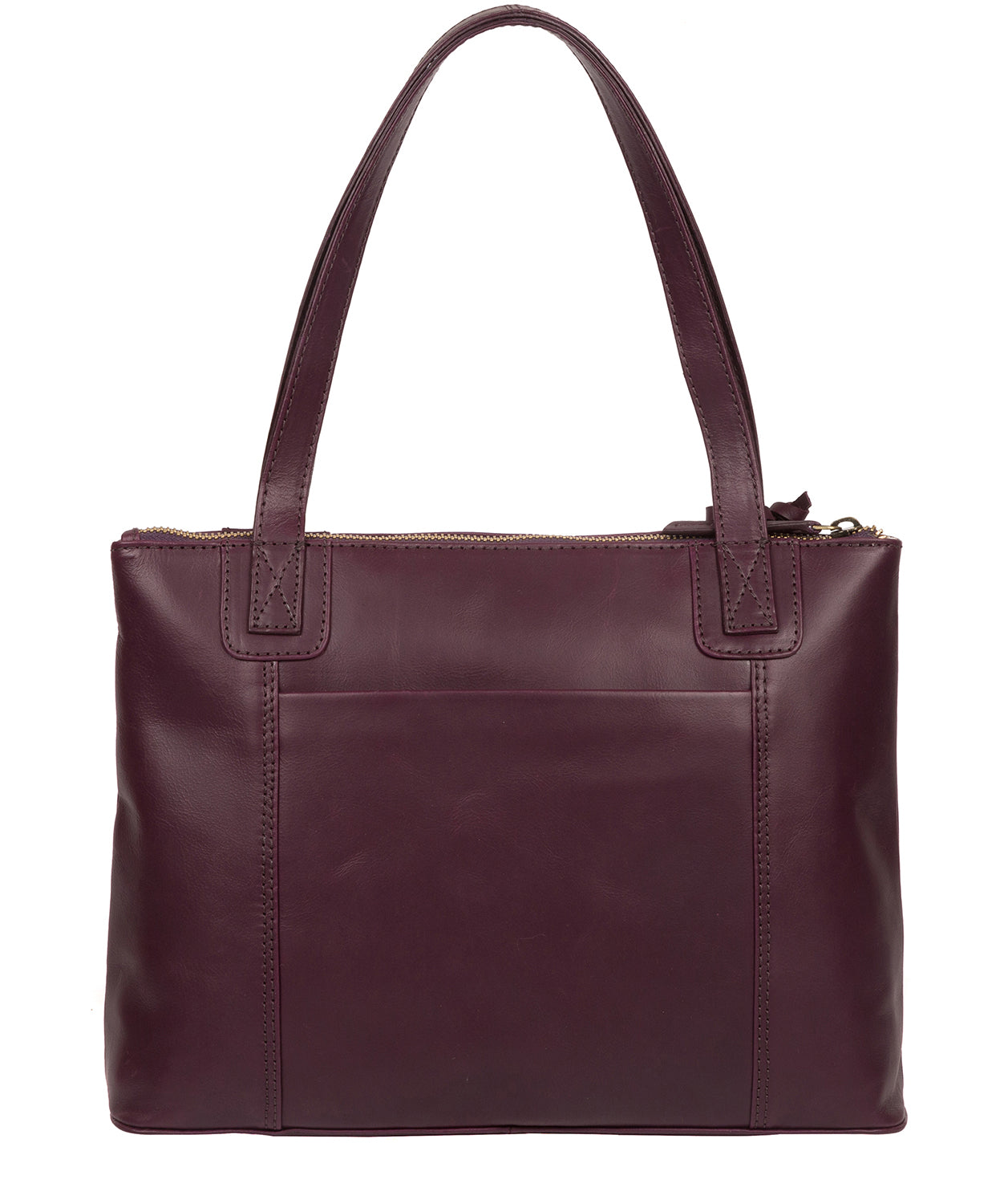 'Newark' Blackberry Leather Handbag Pure Luxuries London