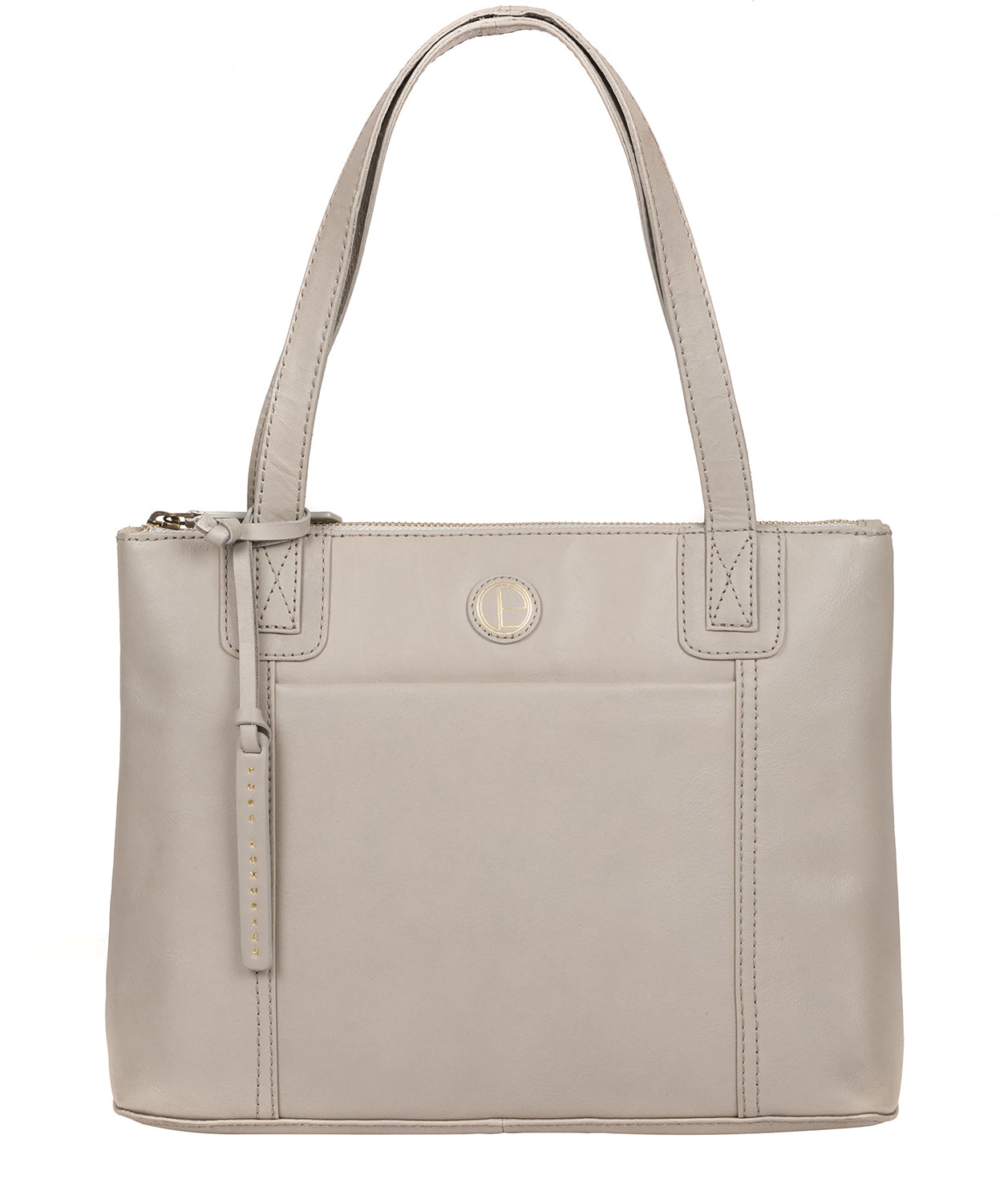 'Newark' Dove Grey Leather Handbag