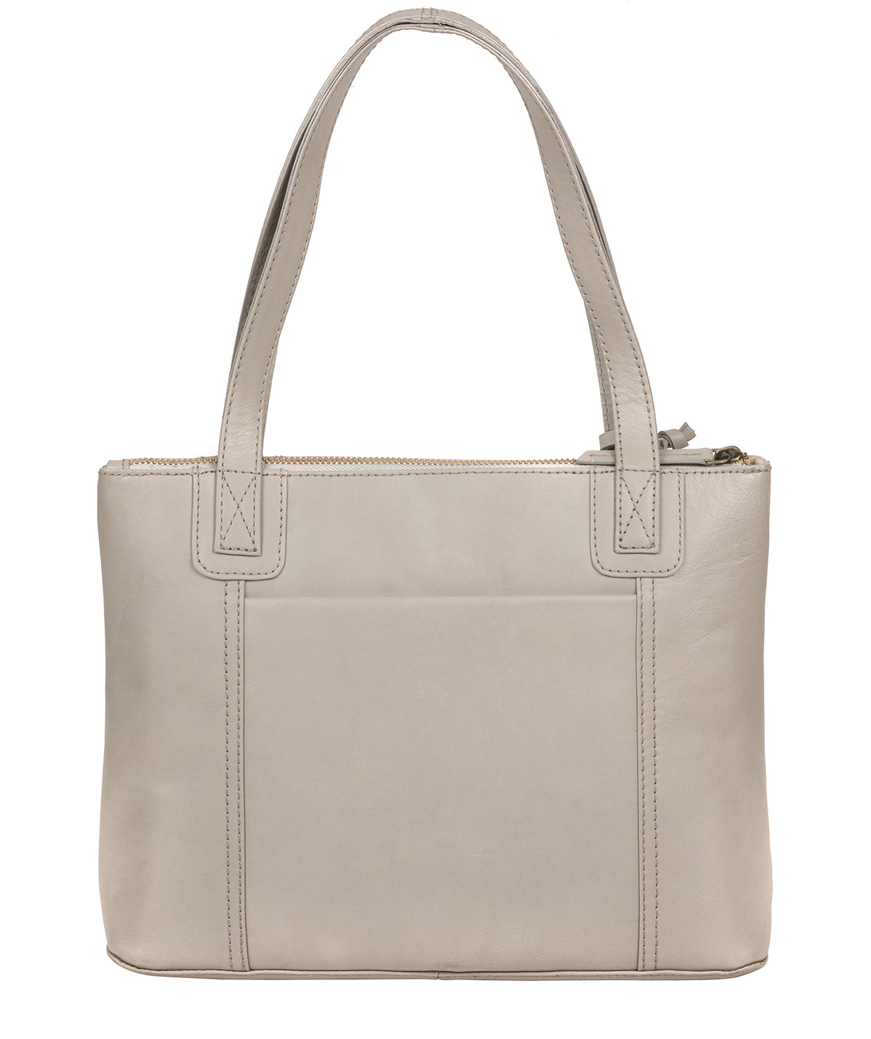 'Newark' Dove Grey Leather Handbag