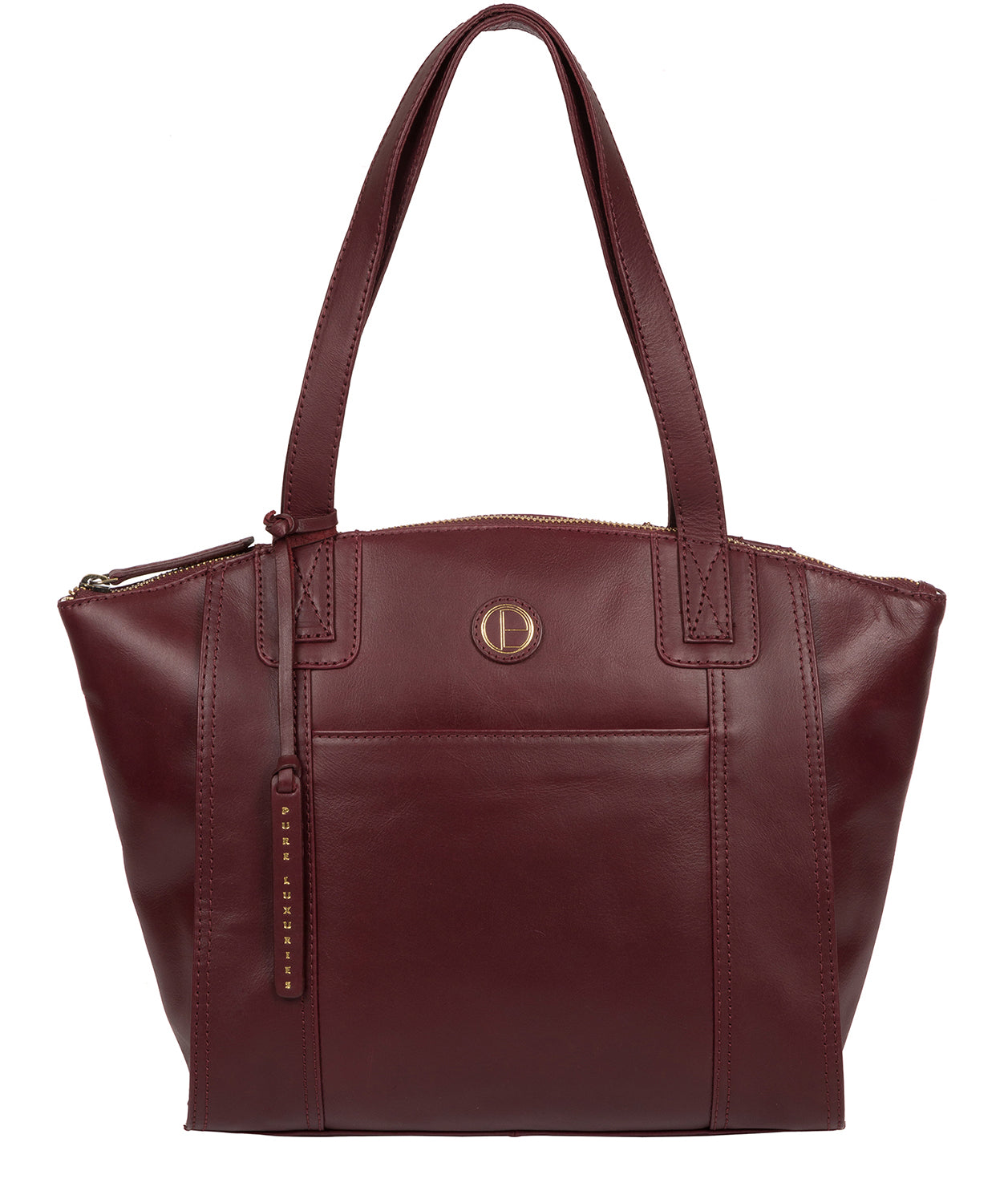 'Jura' Burgundy Leather Handbag image 1