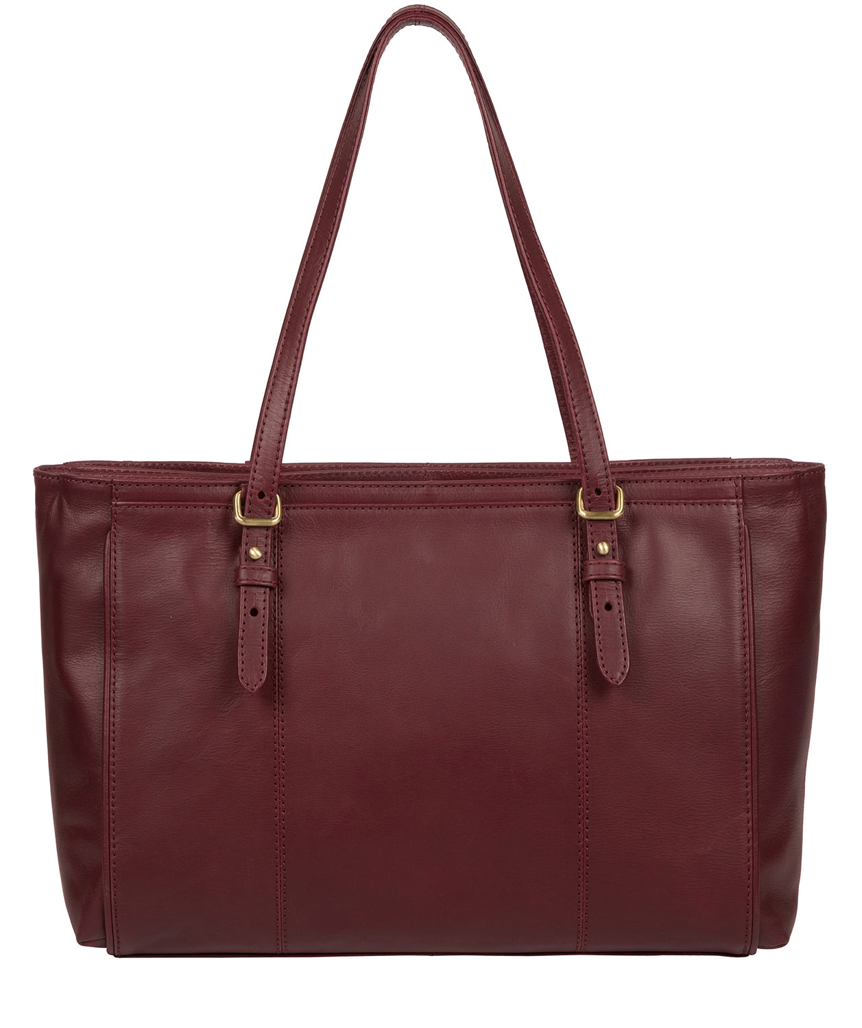 'Wollerton' Burgundy Leather Tote Bag