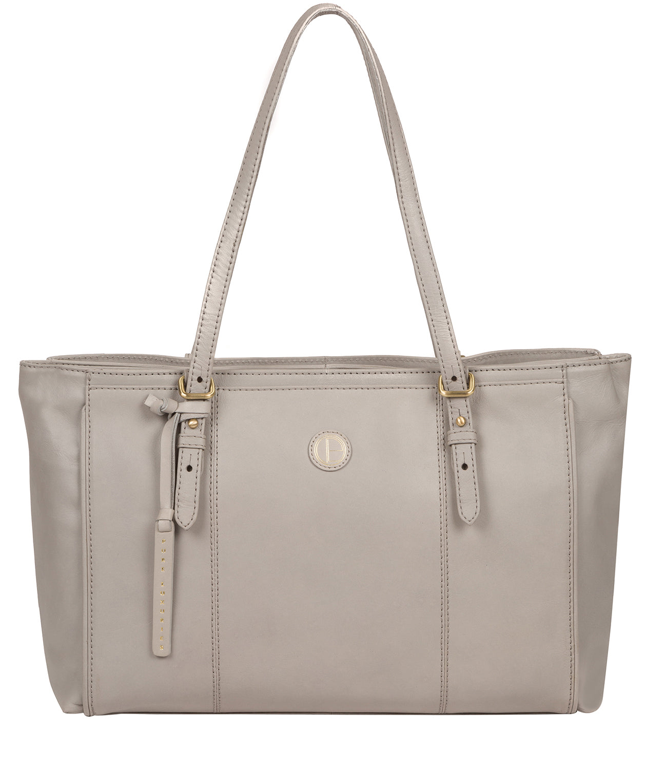 'Wollerton' Dove Grey Leather Tote Bag