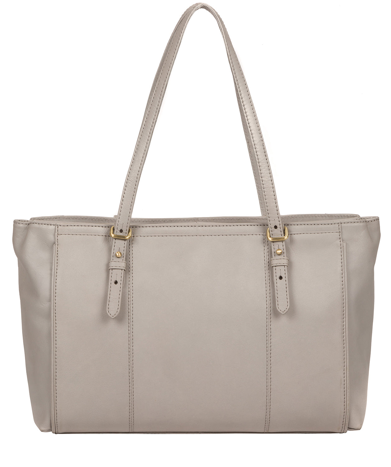 'Wollerton' Dove Grey Leather Tote Bag