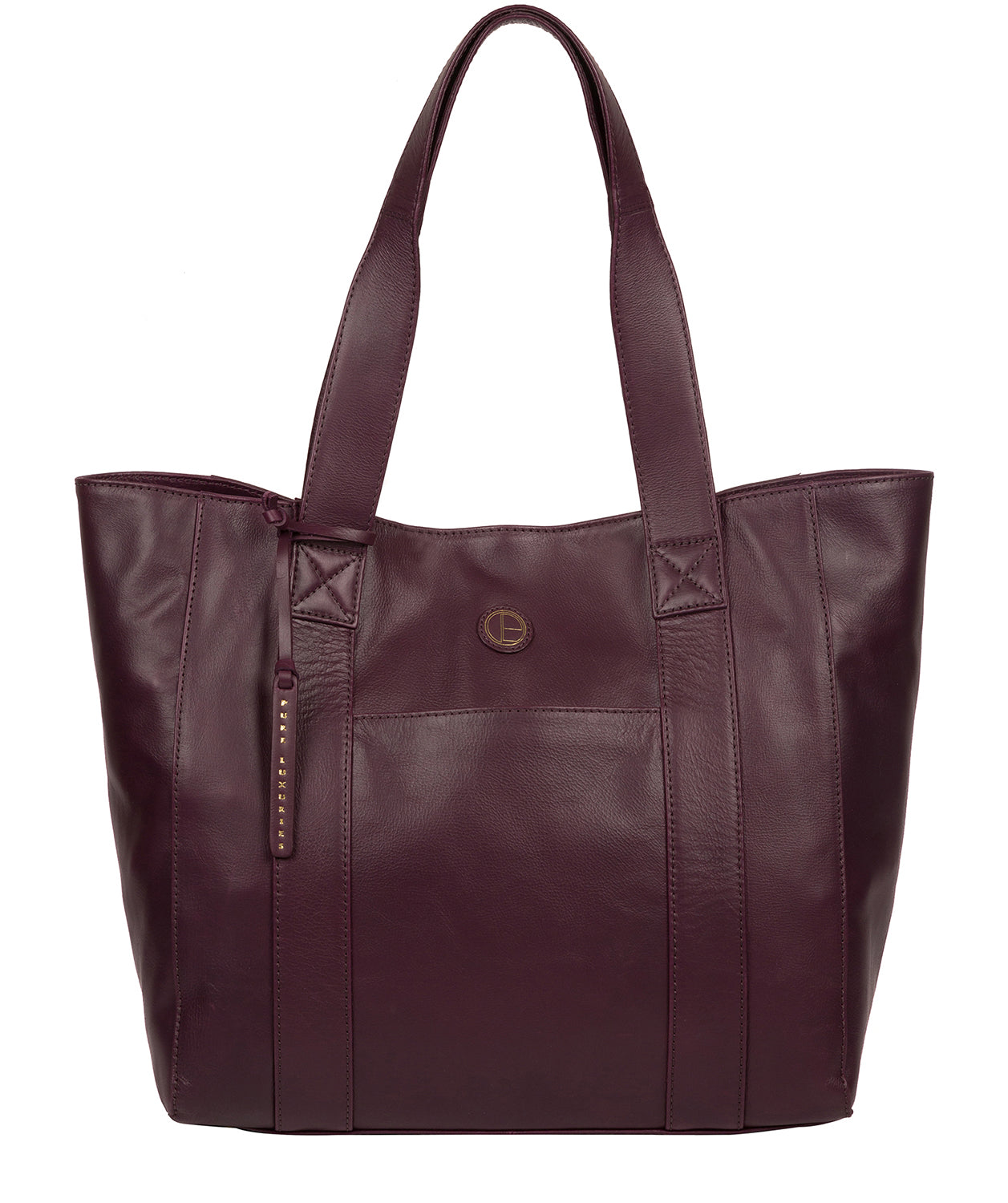 'Cranbrook' Blackberry Leather Tote Bag image 1