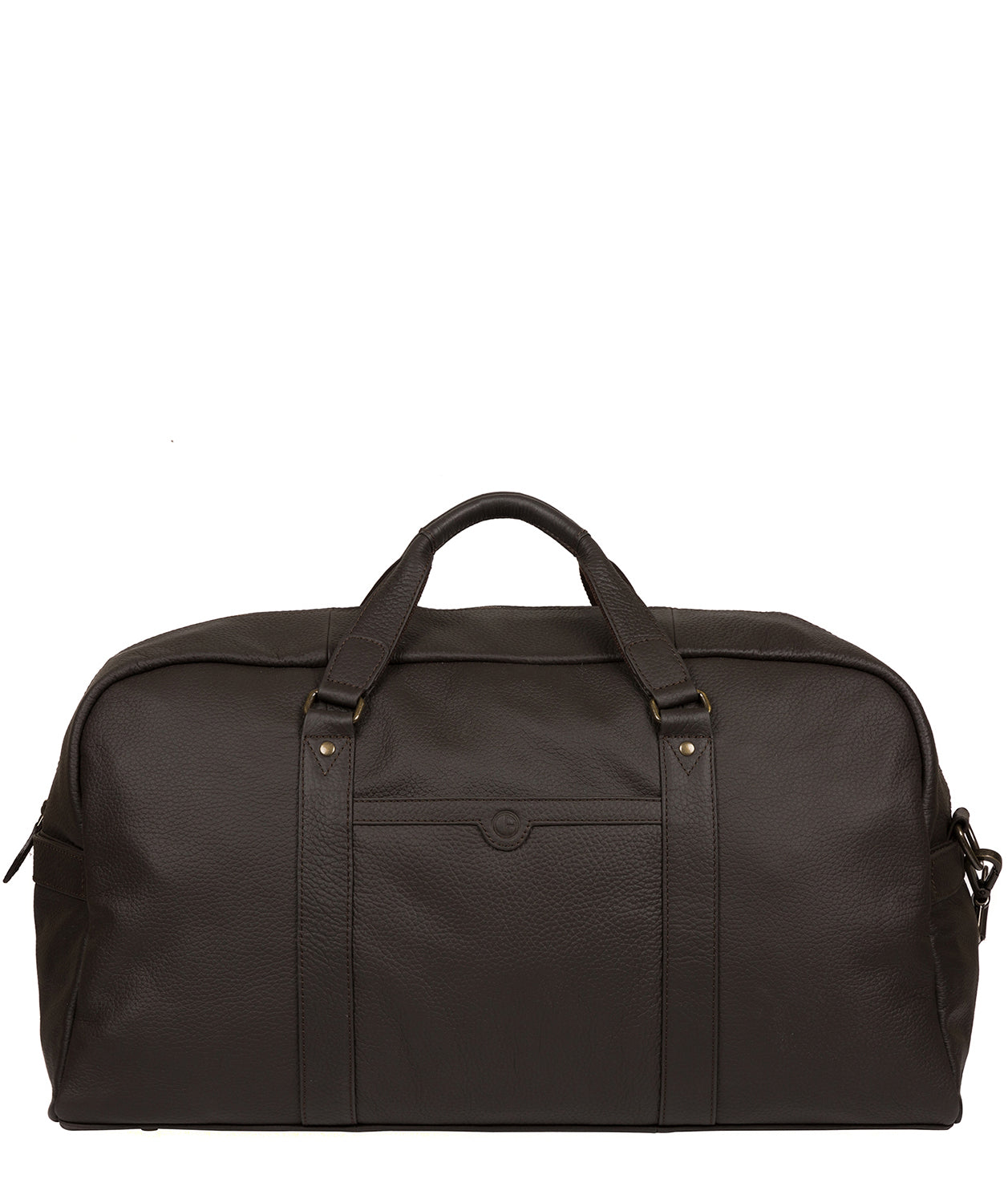 'Drake' Brown Leather Holdall